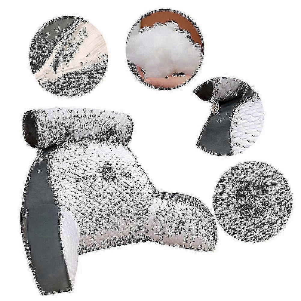 Reading Pillow with Lumbar Support for Bed Backrest, Arm Seat Cushion Lounger Pad