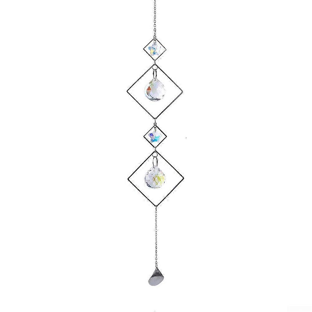 Sun Catcher 6Piece Lotus and Moon Decor Collection for Home and Garden With Colorful Light Displays