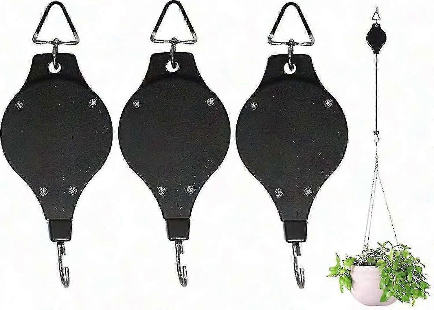 Retractable Plant Hooks for Elevator and Traffic Light Baskets