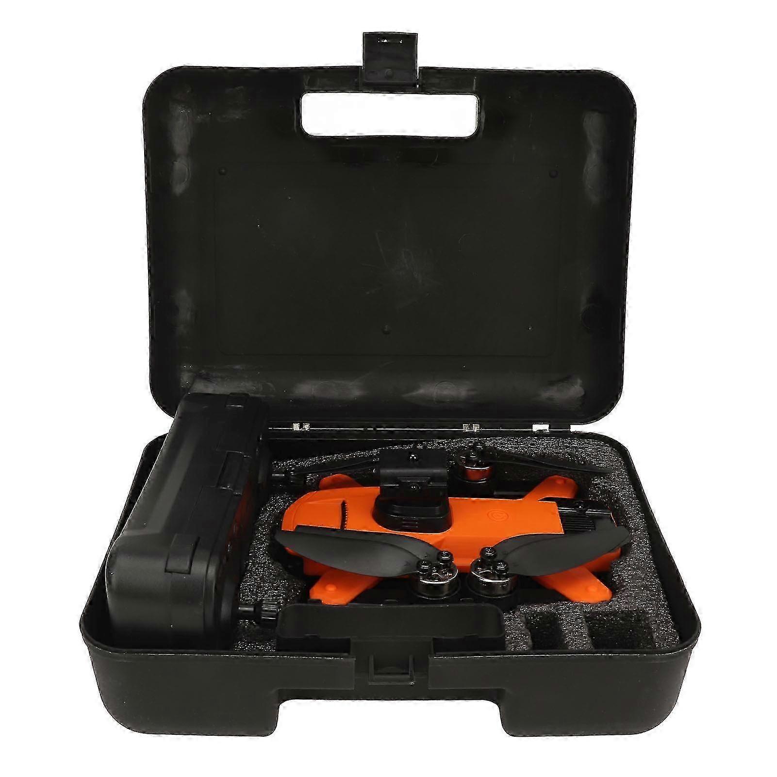 RC Drone with LED Lights HD Dual Camera 50x Zoom Obstacle Avoidance Gravity Sensing Brushless Motor ESC Quadcopter for Adults Kids Beginners Orange 20