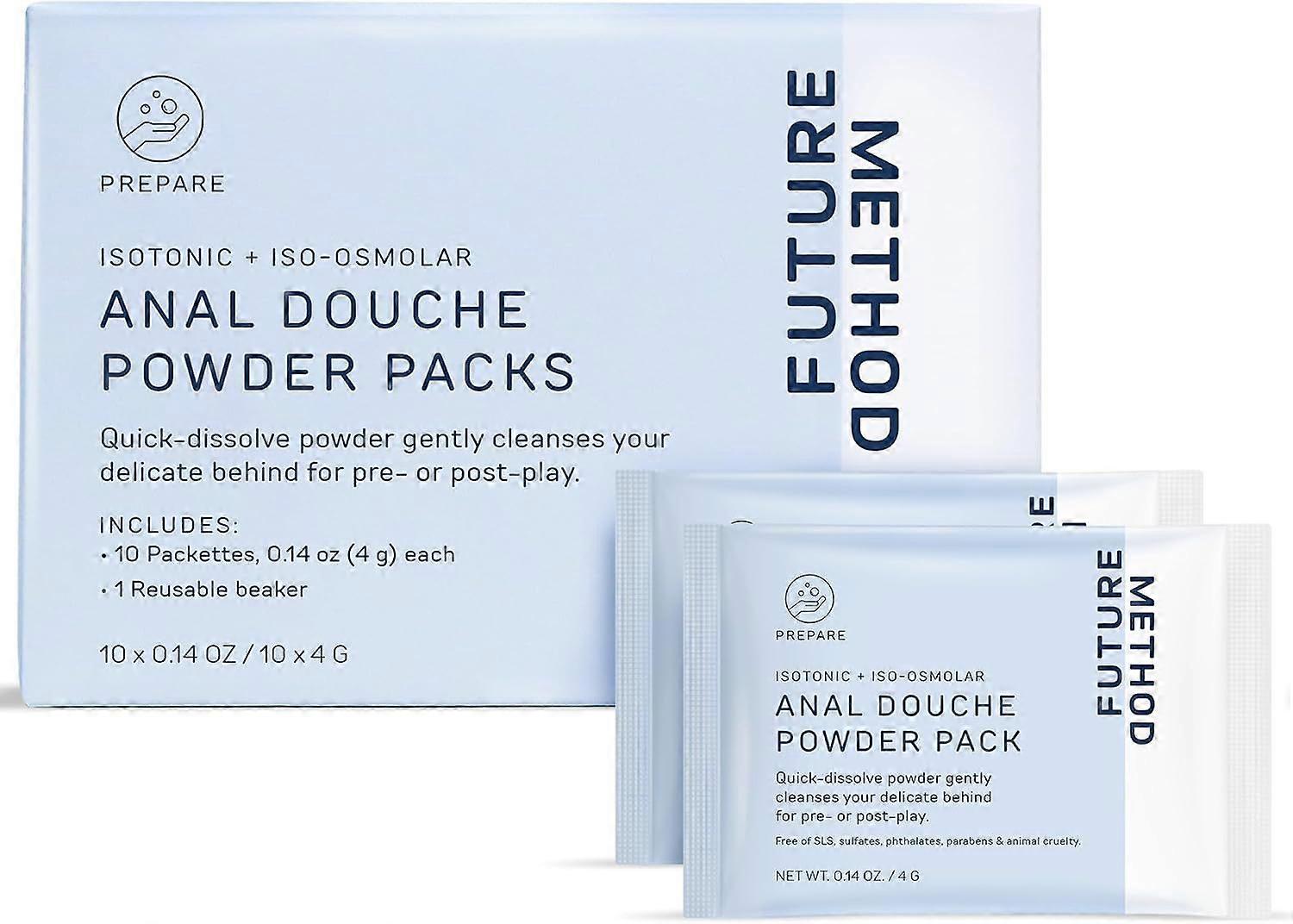 Anal Douche Powder with Reuseable Beaker - pH Balanced &