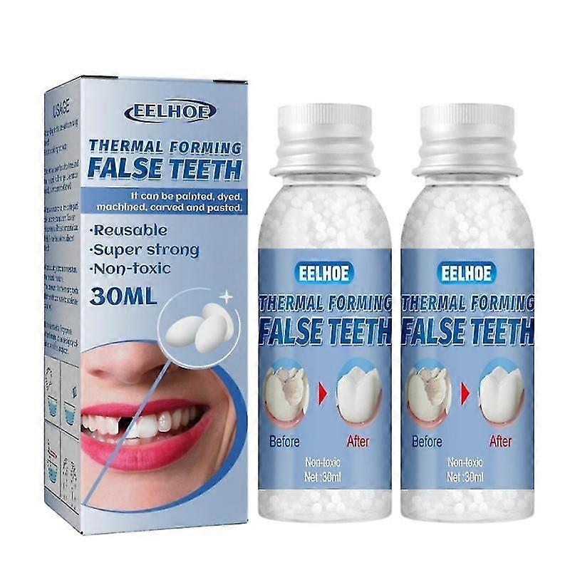 2X Resin False Teeth Solid Glue Temporary Tooth Gap Filler Material FakeTeeth Maker