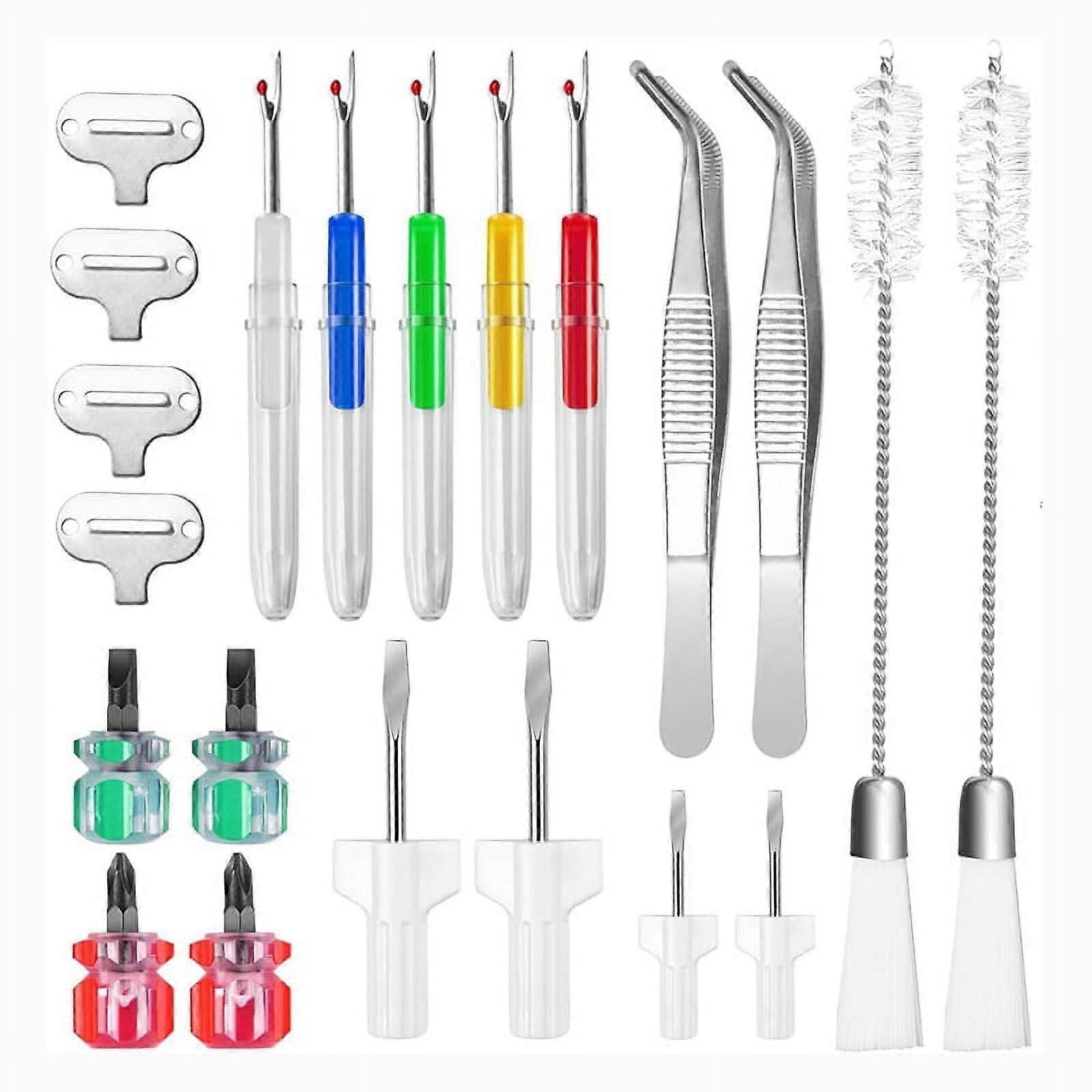 21Pcs Sewing Machine Cleaning Tool Kit Different Size Screwdrivers Sewing Machine Repair Tools