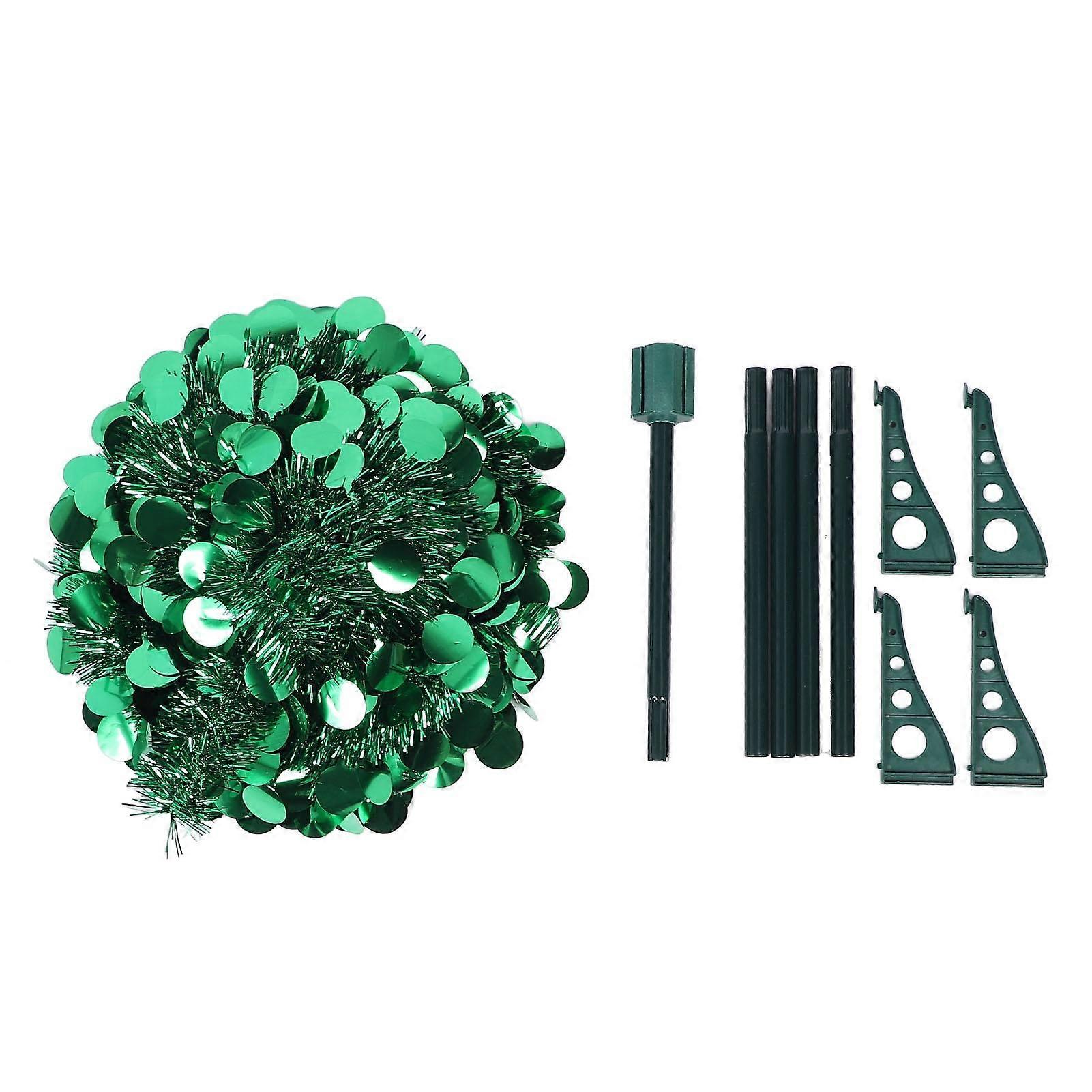 4.9ft PET Pop Up Xmas Tree Artificial Xmas Tree Folding Holiday Party Decoration for Indoor Home