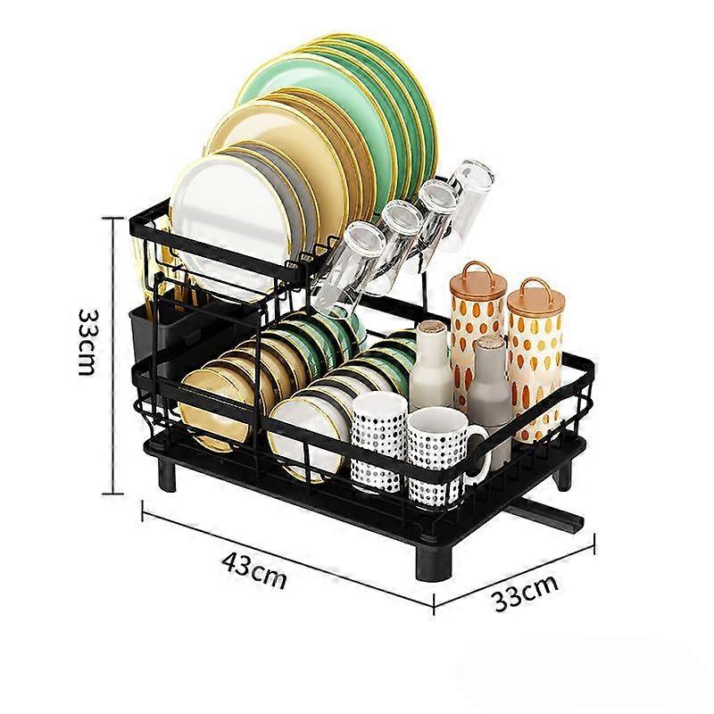 Compact Dish Rack Multifunctional Dish Drying Rack Rustproof Kitchen Dish Drying Rack