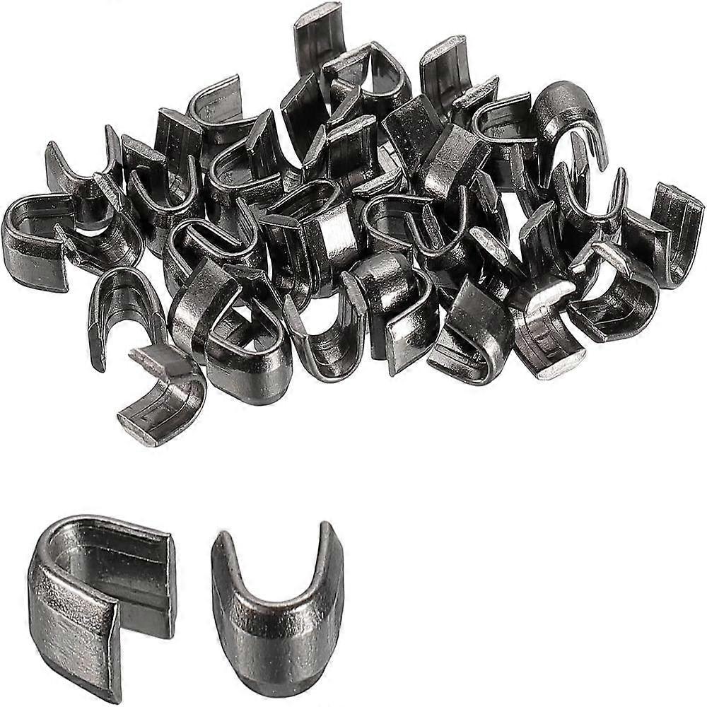 100Pcs 0.2*0.16inch U Shape Zippers Stopper U  Shape Replacement Zipper Fastener Lock  Handbags