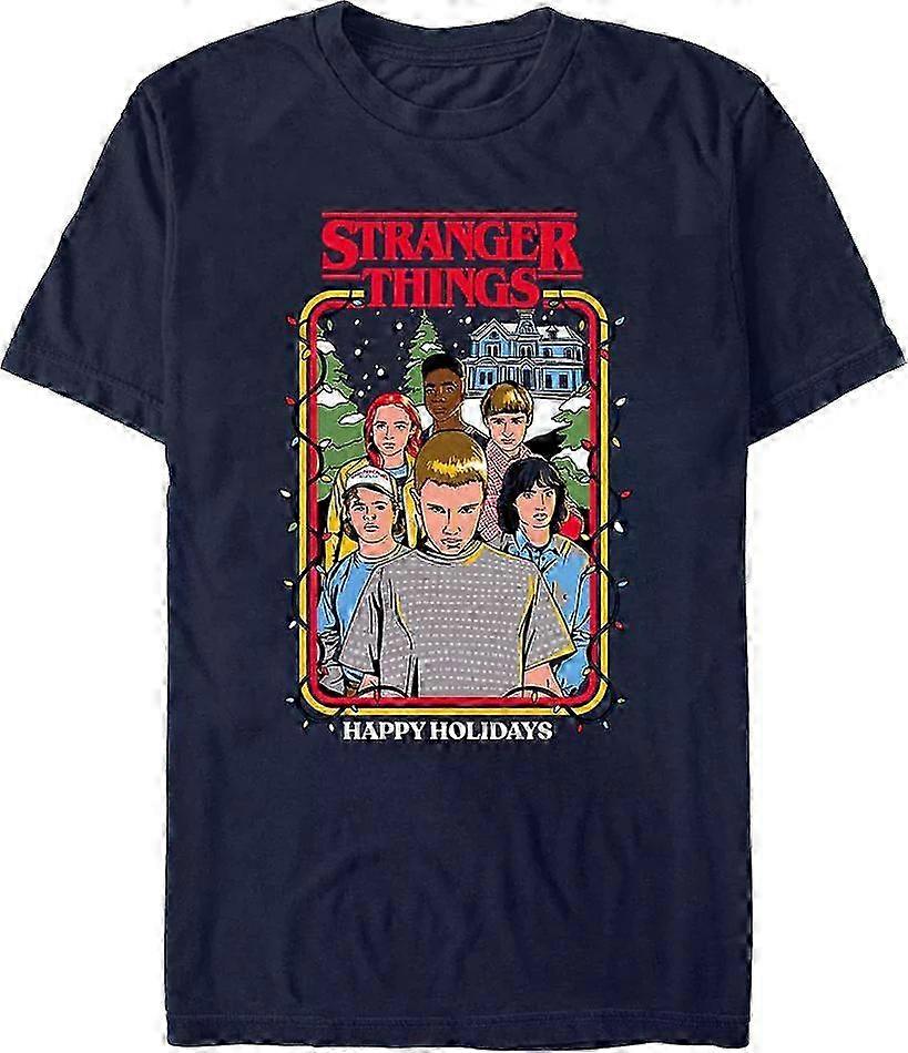 Hyvää joulua Stranger Things -t-paita Rockinstone