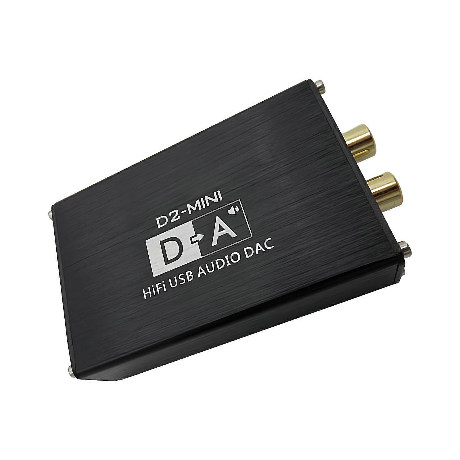 Compactly Plugs and Play Metal USB Decoders Sound Card Delivers Studio Quality Audios for DJs Audiophiles ES9018K2M Multicolor