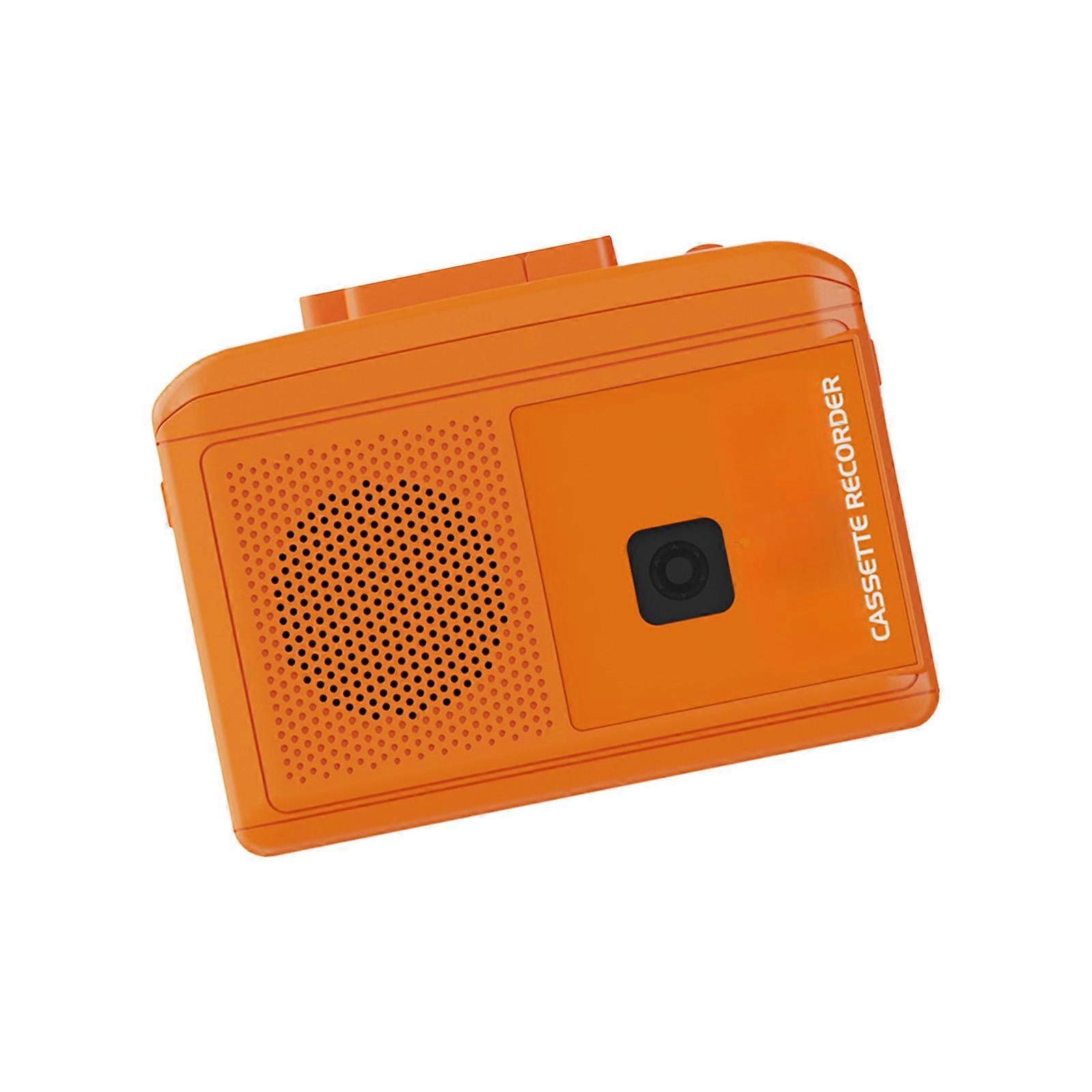 Lightweight Portable Tape Player To MP3 Converter For Converting Retro Cassettes To Digital Files Audios Output Multicolor