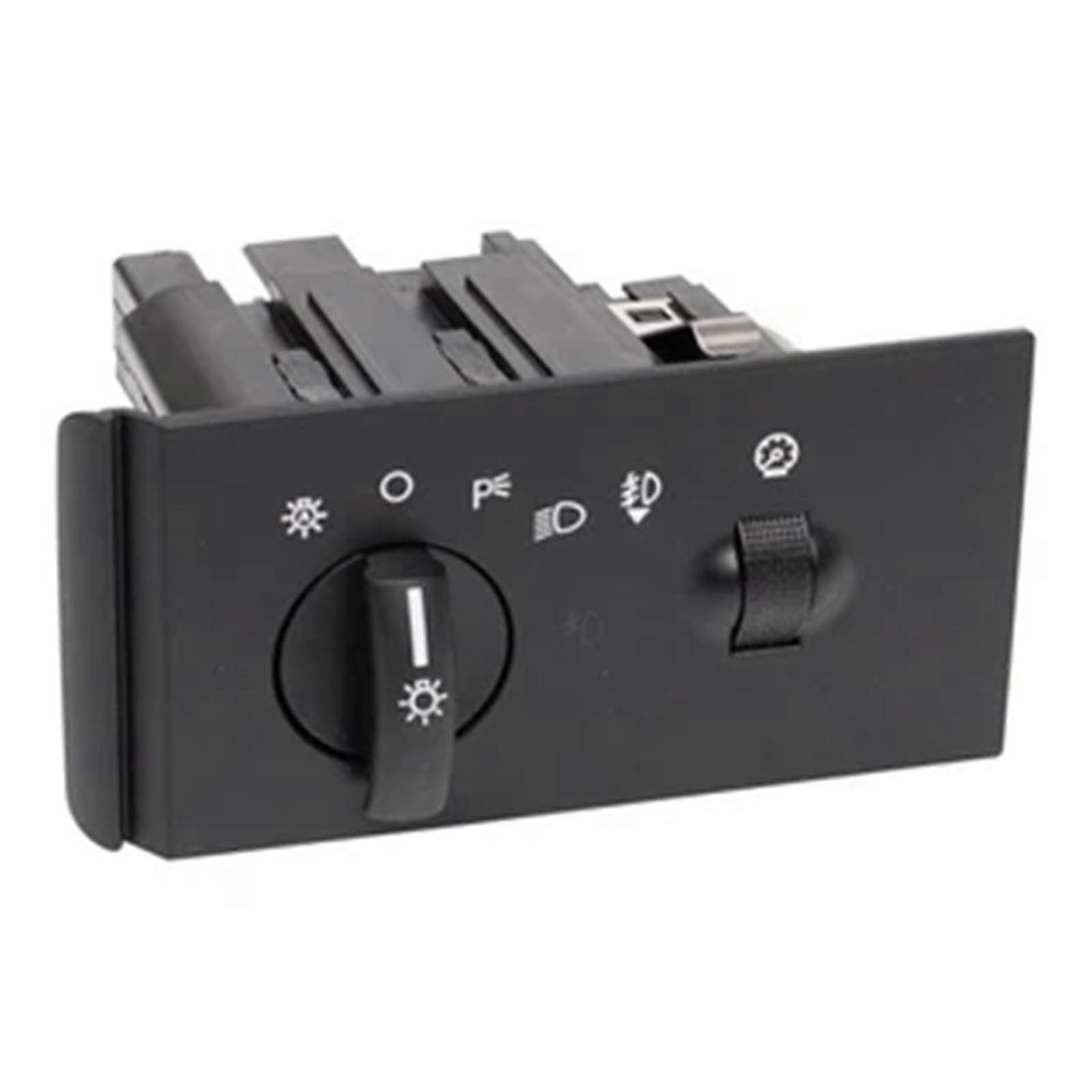 Car Head Lamp Light Switches Headlight Adjustment Knob Panel Control Button Trim 5C3Z11654FAA 15633734 Multicolor