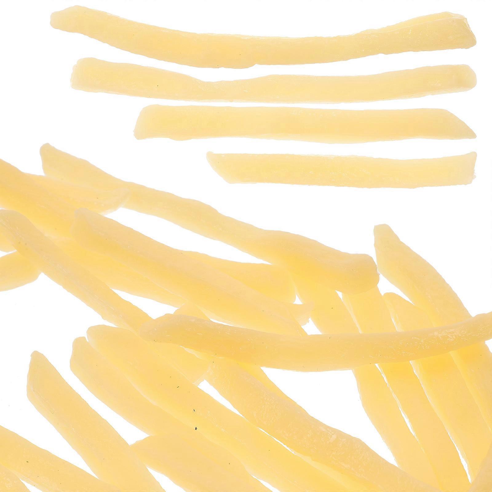 Simulation Fries Imitation Fries Props for Display 30Pcs Yellow PVC