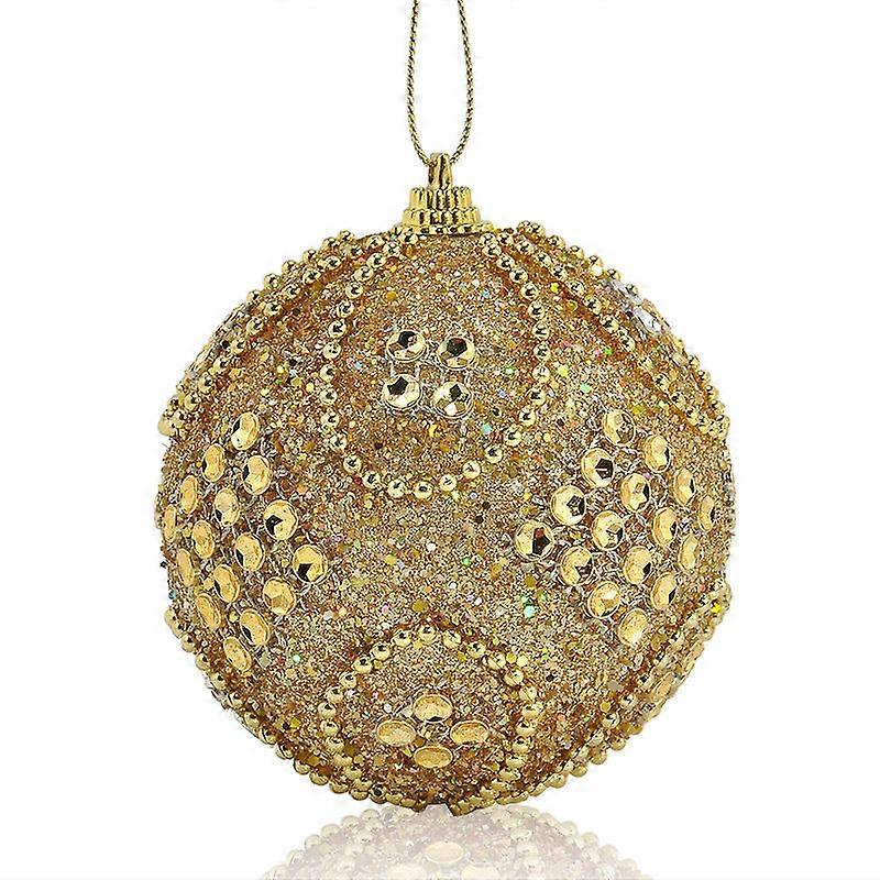 Julglitterkulor julgransprydnad 8 cm