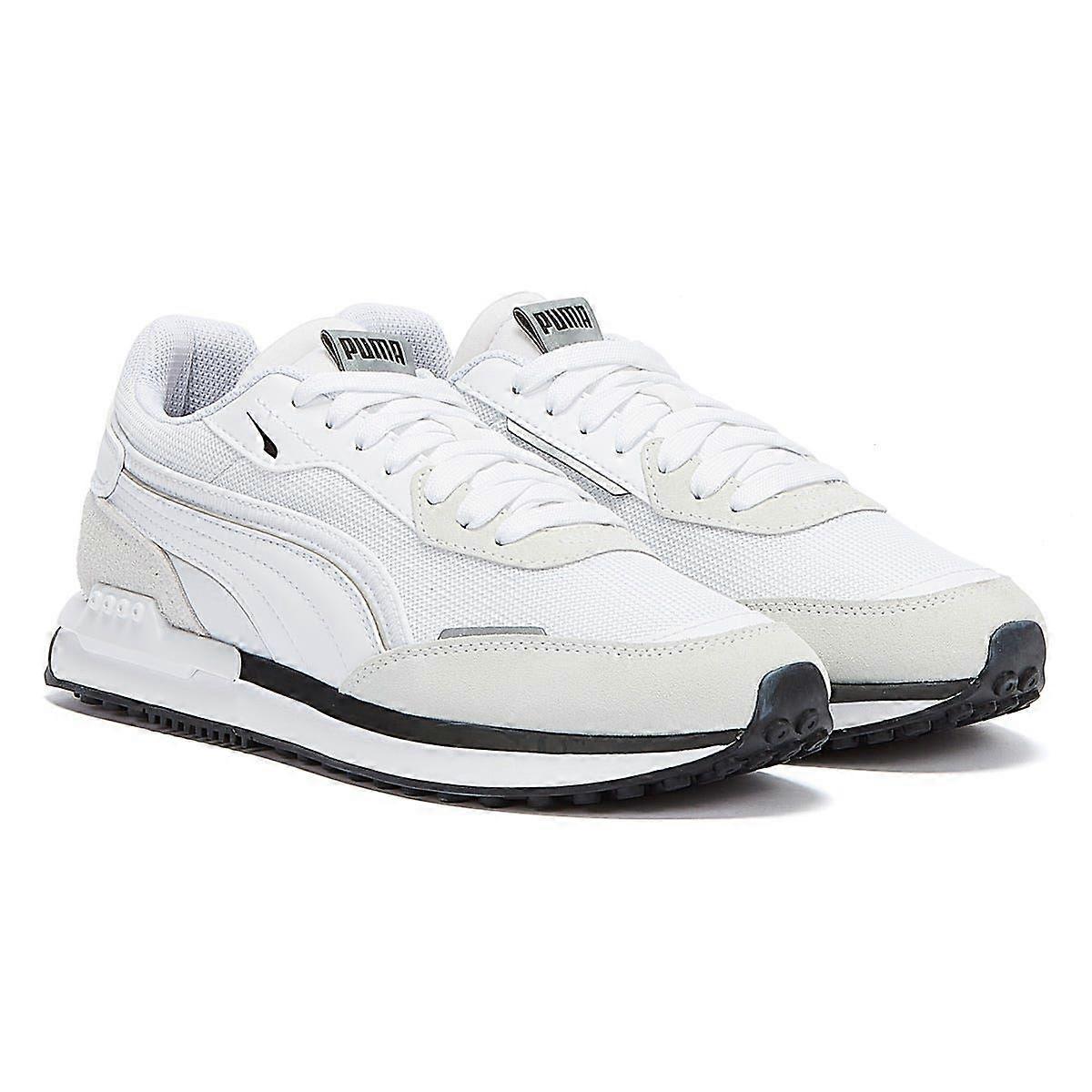 Puma City Rider White / Black Trainers