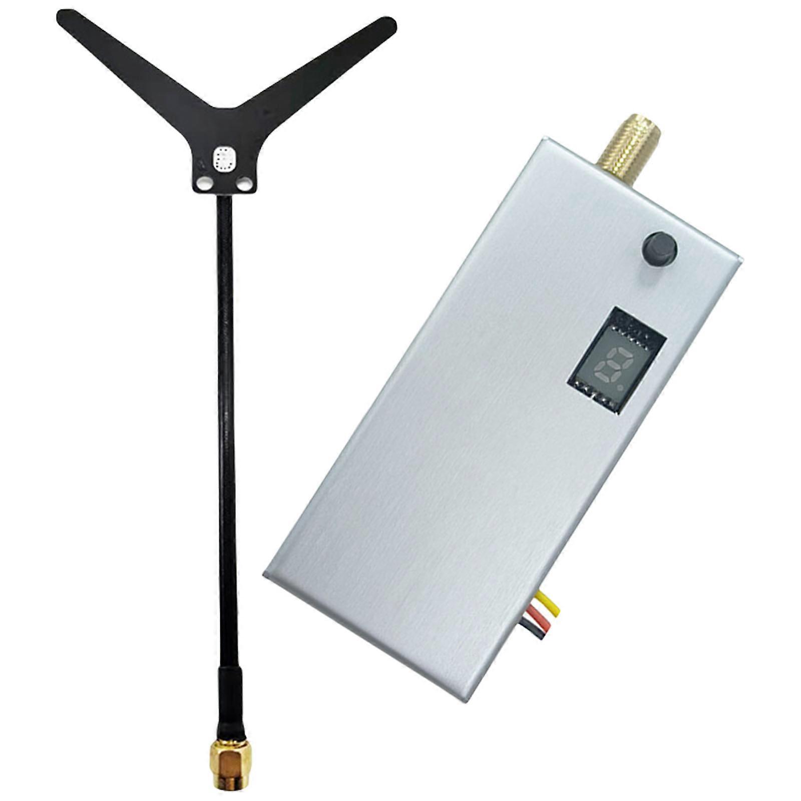 1.2G 4W FPV Video Transmitter 8 Channel Switchable Enhancing Long-Distanced Flight Stability with Y-shape Antennae Multicolor