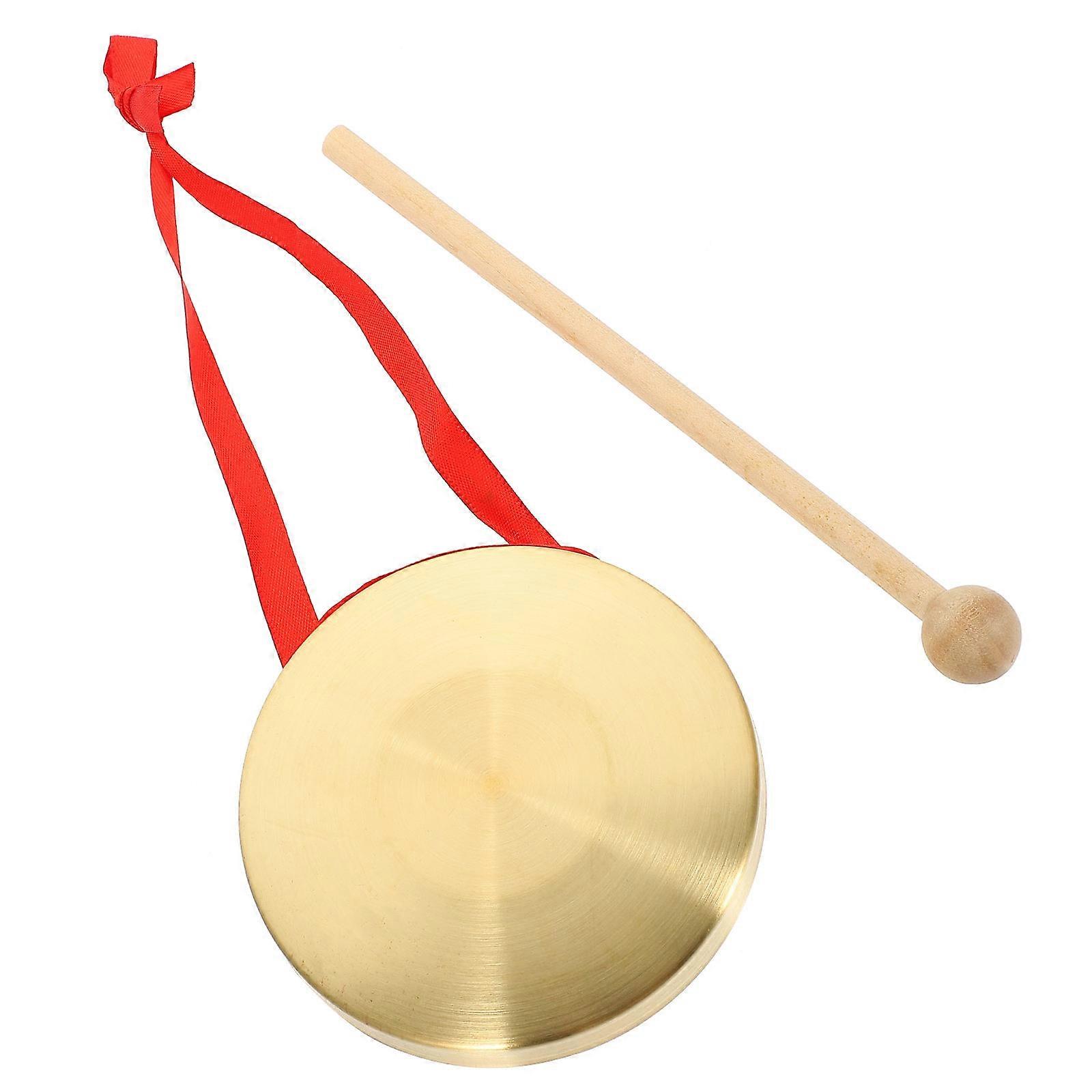 1 סט גונג סיני יד גונג יצירתי נחושת גונג צעצוע מוסיקה למסיבת פסטיבל