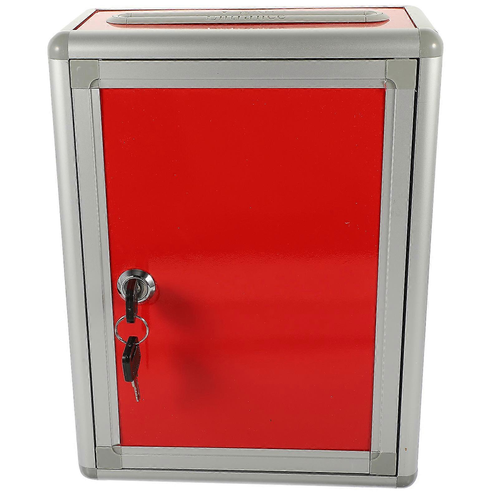 Wall Mount Mailbox Reusable Post Box Locking Letter Box Suggestion Box Collection Box