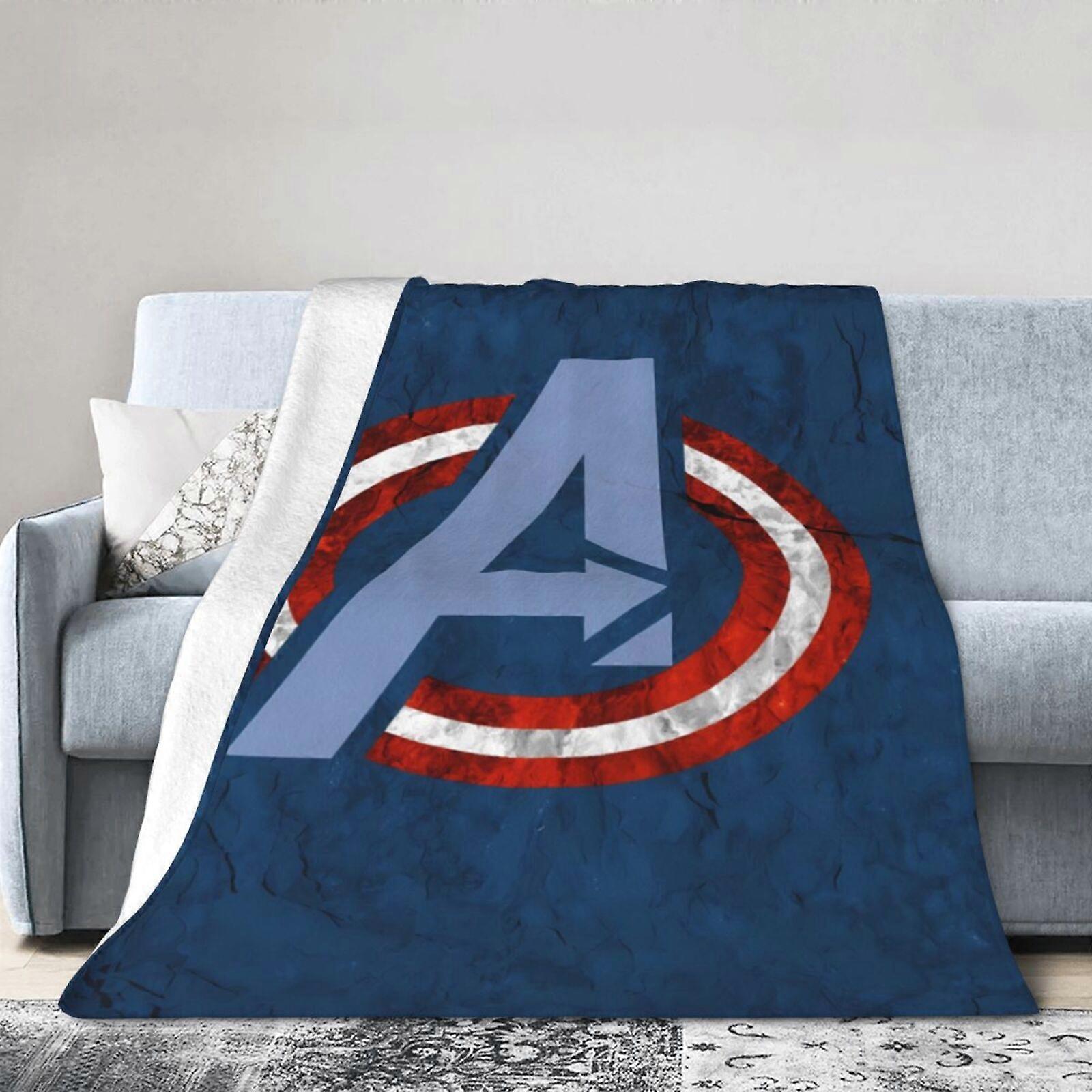 캡틴 아메리카 담요 던지기 침구실 장식 플란넬 담요 침대 소파용 40"X30"