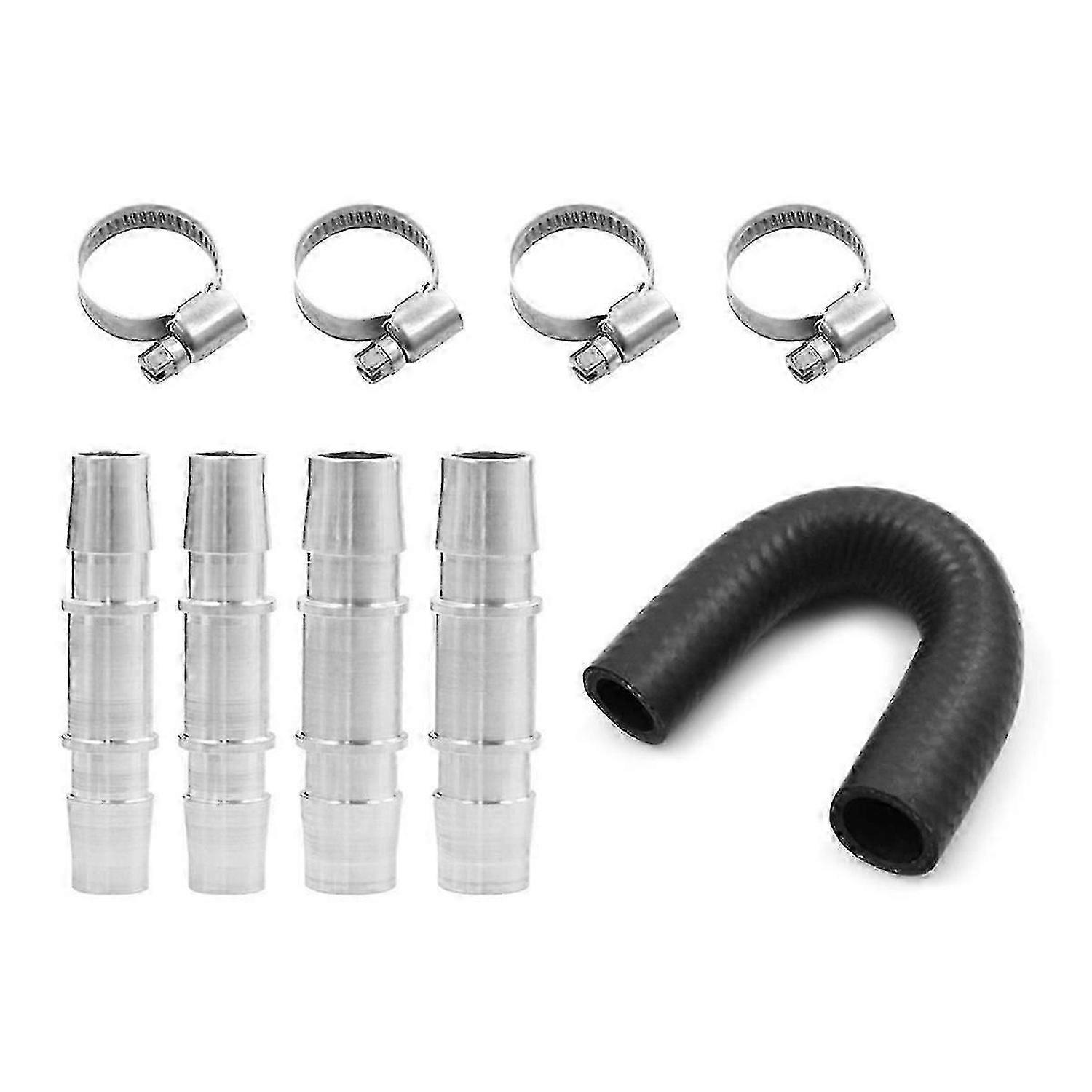 626-001 Upgraded Aluminum Engine Heater Core Bypass Kit with 5/8In 3/4In Hose for Most Common Heate