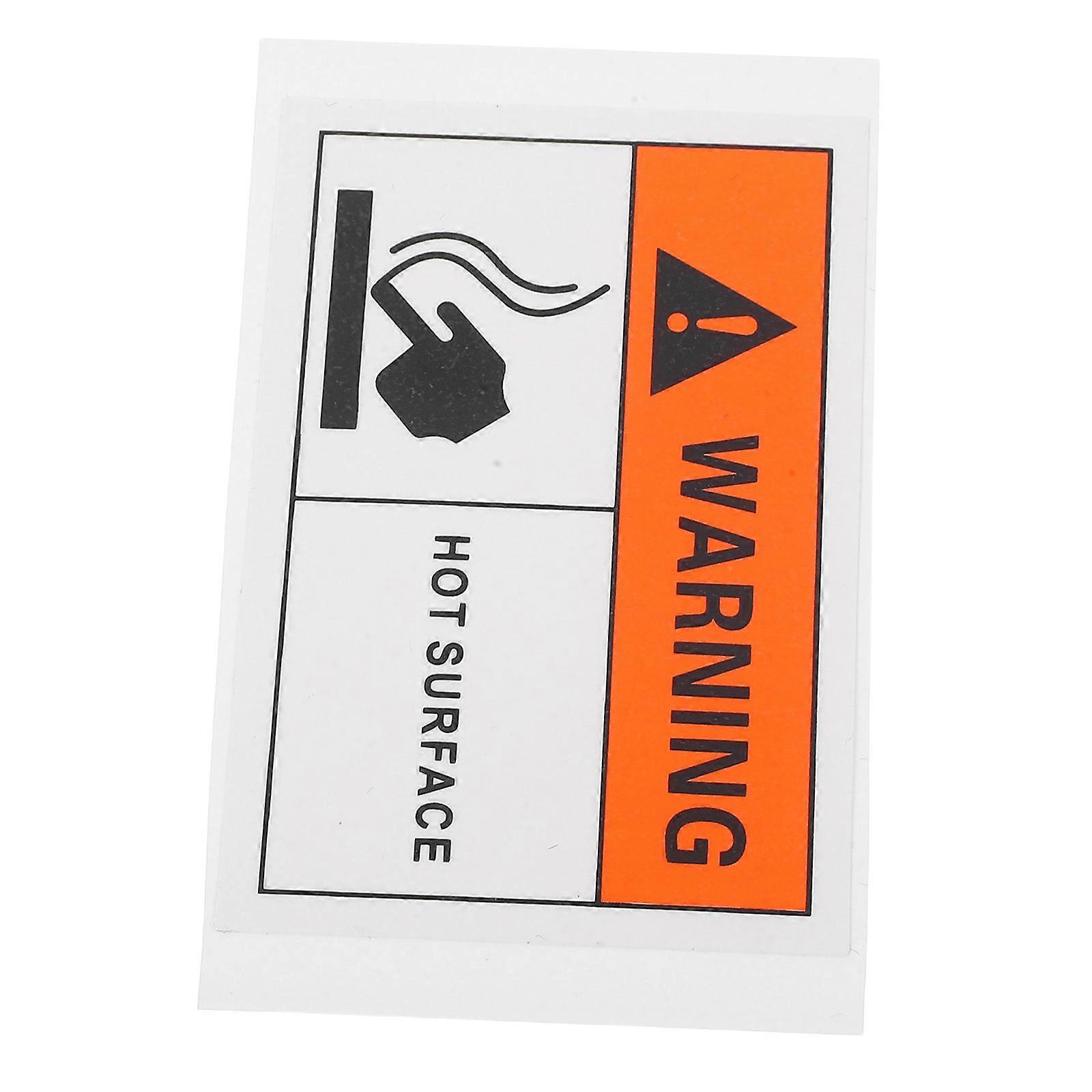 Hot Surface Warning Sign Safety Labels for Warning Self Adhesive Plastic