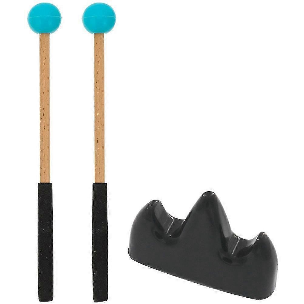 1 Set Tongue Drum Mallet with Bracket Instrument Drum Stick Mallet Percussion Instrument Accessory