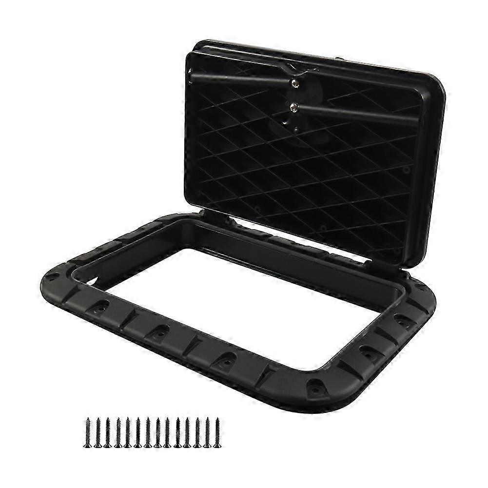 Square Deck Hatch Pull Out Handle Hatch with Fasteners, Marine Access Hatch Boat Hatch Lid Deck Access Hatch & Lid