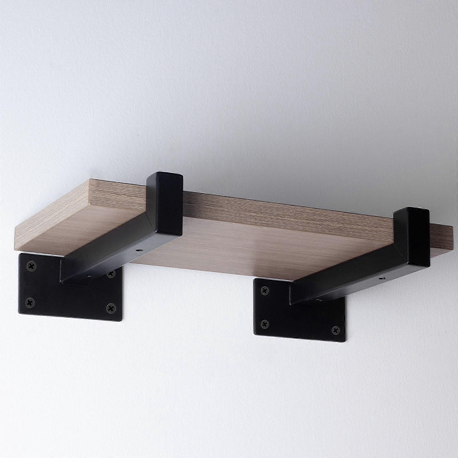Premium Floating Shelf Brackets Decorative Shelf Support for Kitchen and Living Room with Rusts Resistant Finish