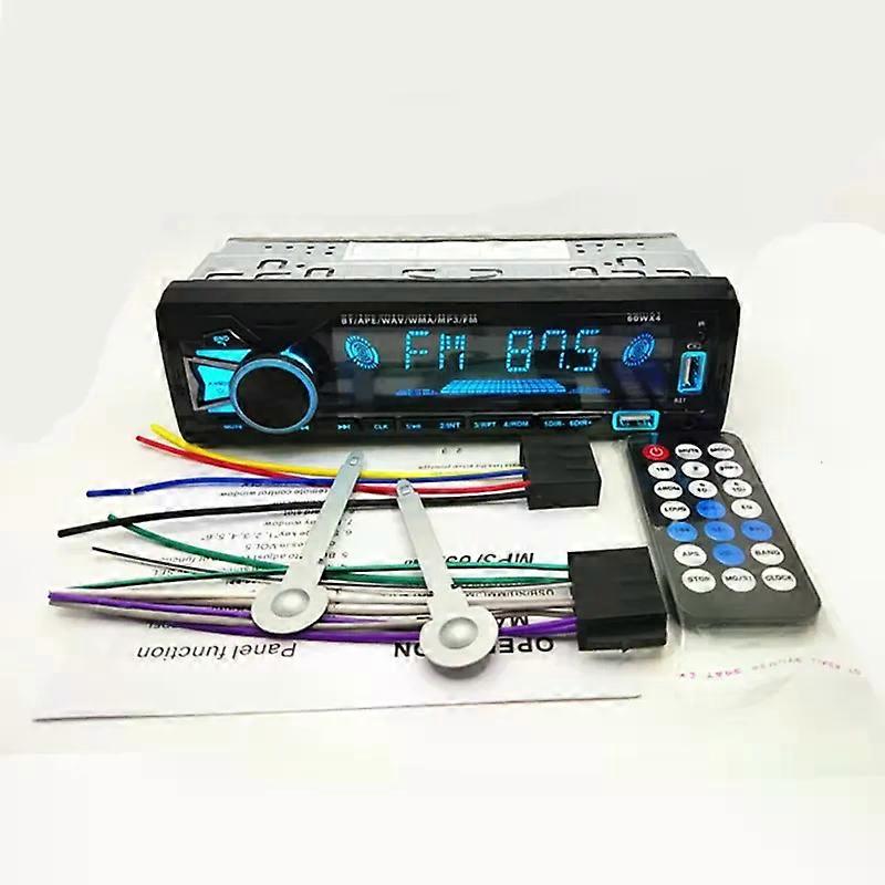 12V 1din Car MP3 Player Dual USB Bluetooth Stereo Radio Audio FM TF AUX IN Receiver in Dash Multimedia Player with remote