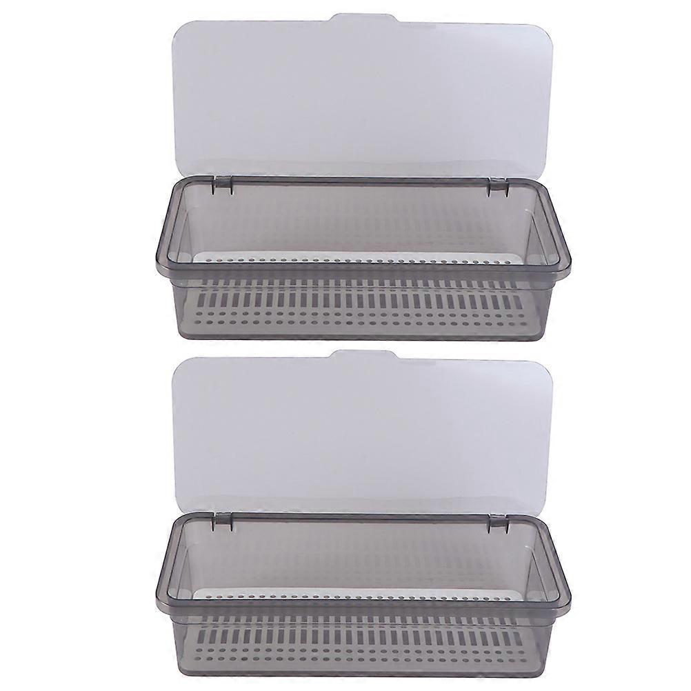 Kitchen Utensils Holder 2Pcs Rectangular Designed For Modern Kitchen Organization Efficient Drying Solutions