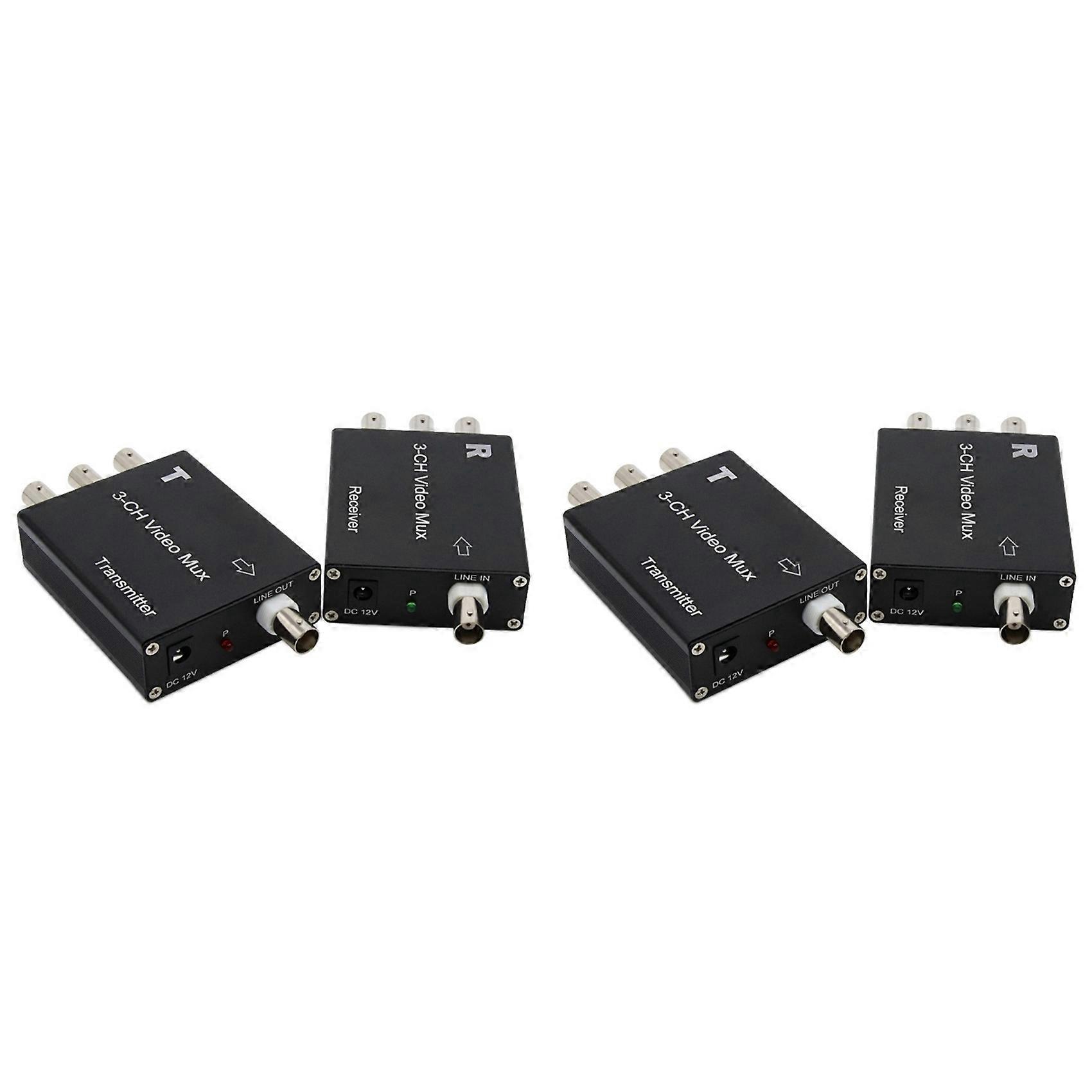 Multiplexer video a 3 vie 6X, segnale di sorveglianza analogico sovrapposto da uno a tre, comunicazione a una linea con telecamera multicanale