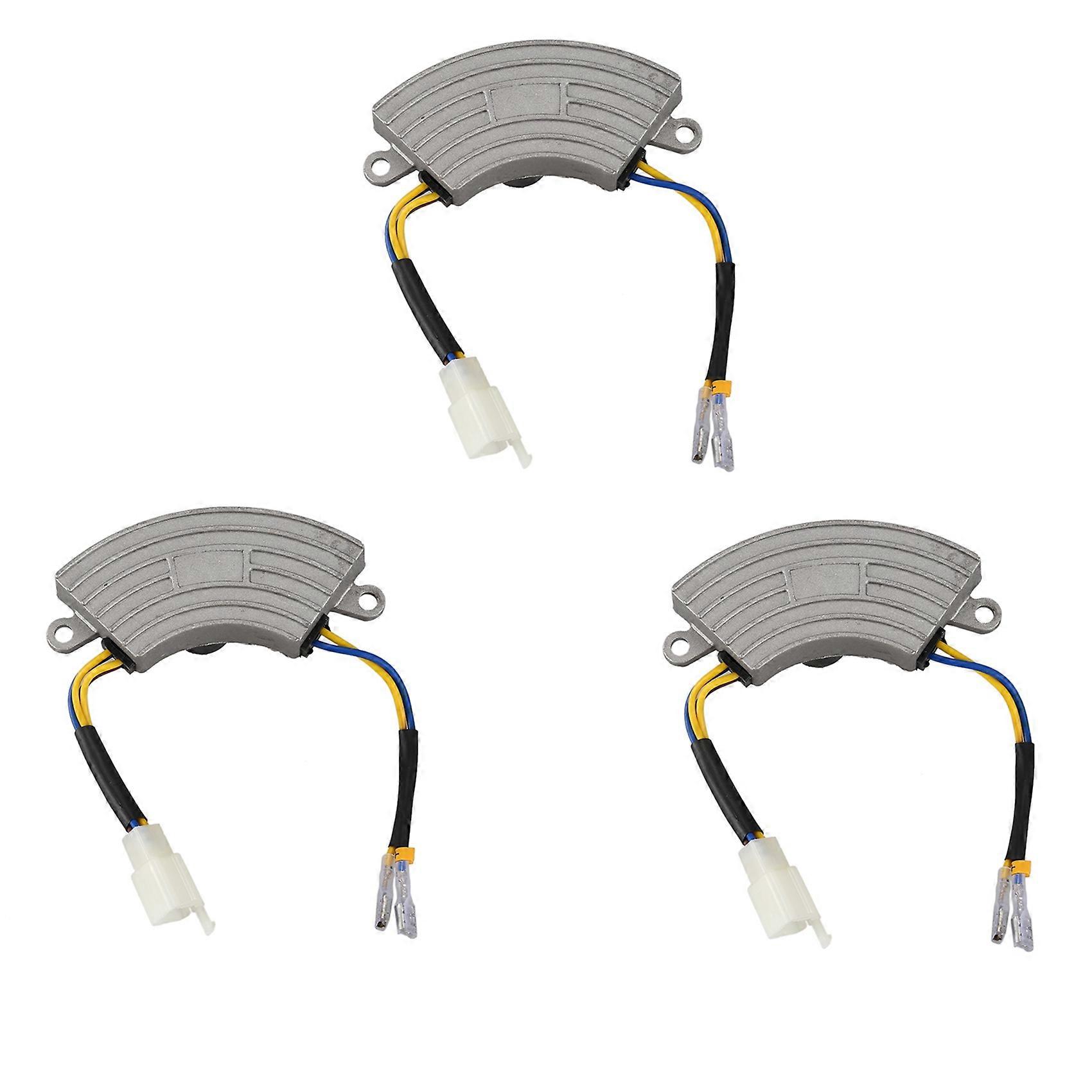 3X Grey 2KW-3KW Generator Petrol Automatic Voltage Regulator AVR Aluminum Shell