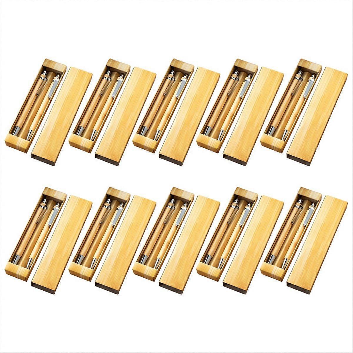10set Bamboo Multifunctional Touch Pen & Ballpoint Pen