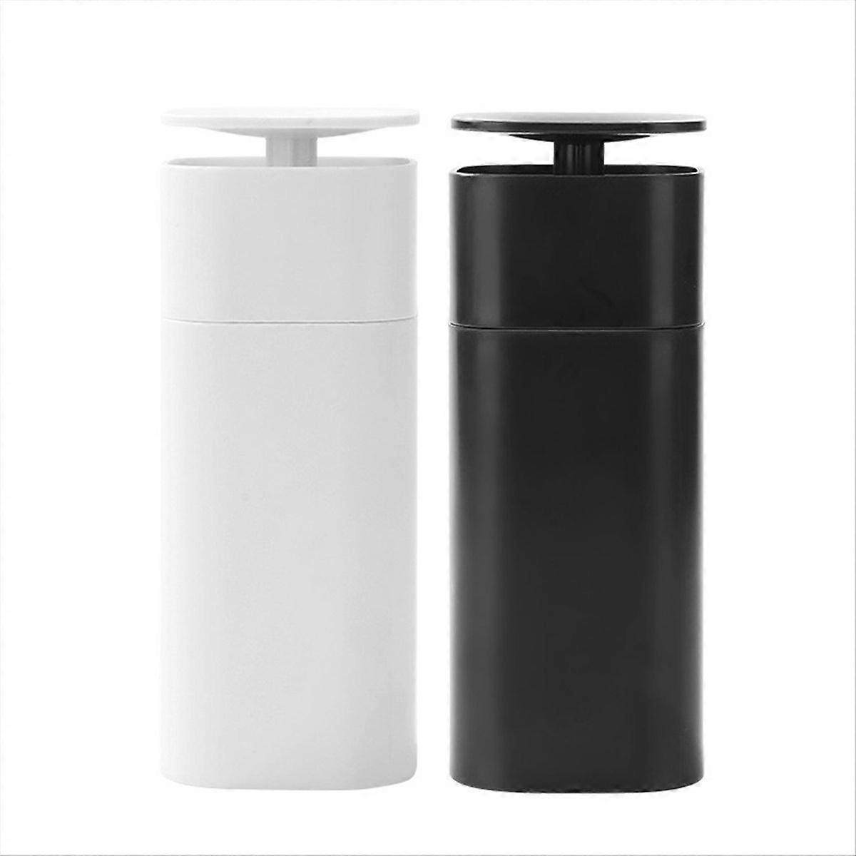 Bathroom Pressing Hand Storage Container Soap Container Black + White