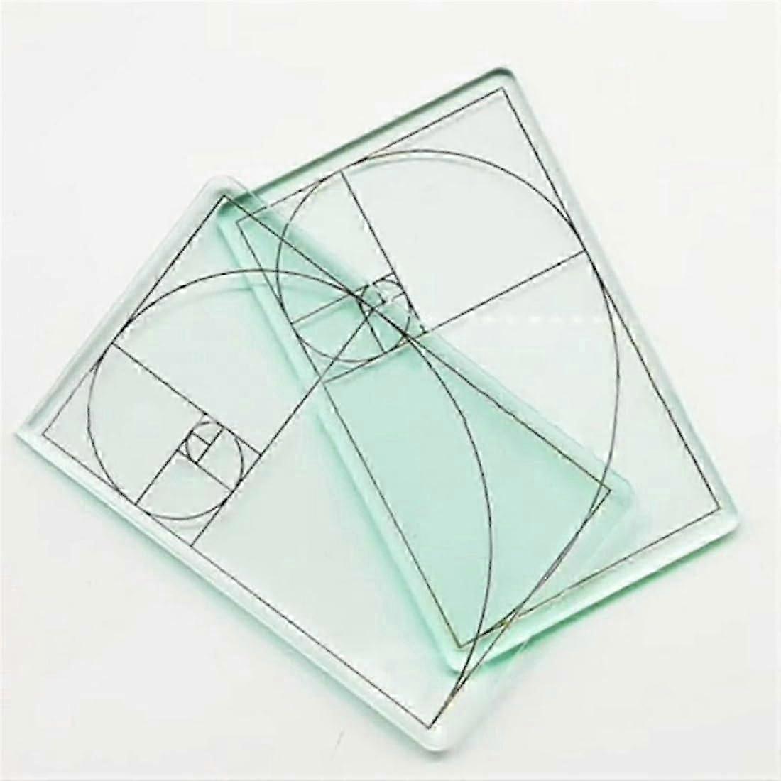 Gulden Snede Viewer, 2 stuks draagbare Fibonacci compositie zoeker, fotografie schaal Viewing Tool, creditcard formaat