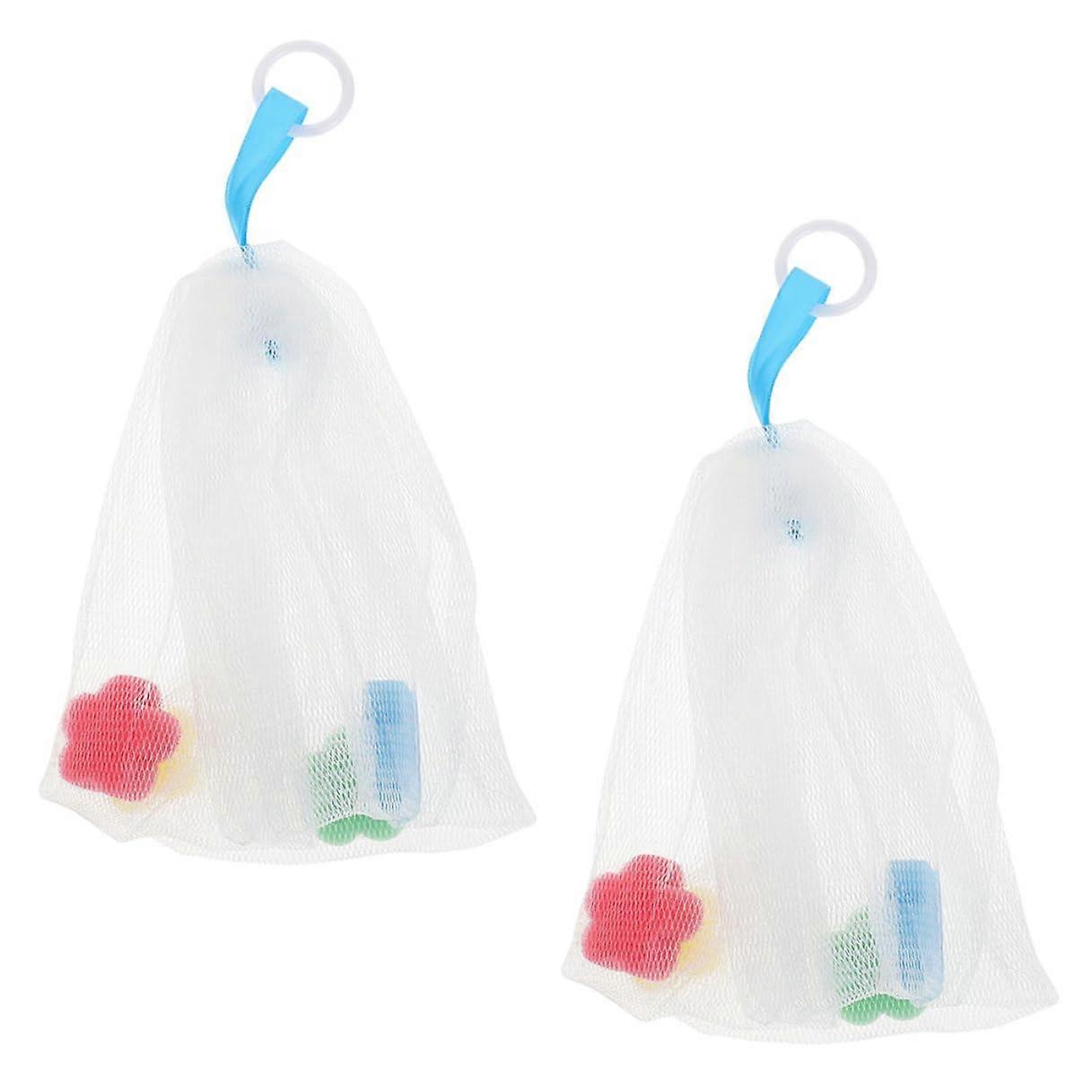 2Pcs Foaming Soap Saver Bag with Quick Dry Mesh for Rich Lather and Gentle Facial Cleansing