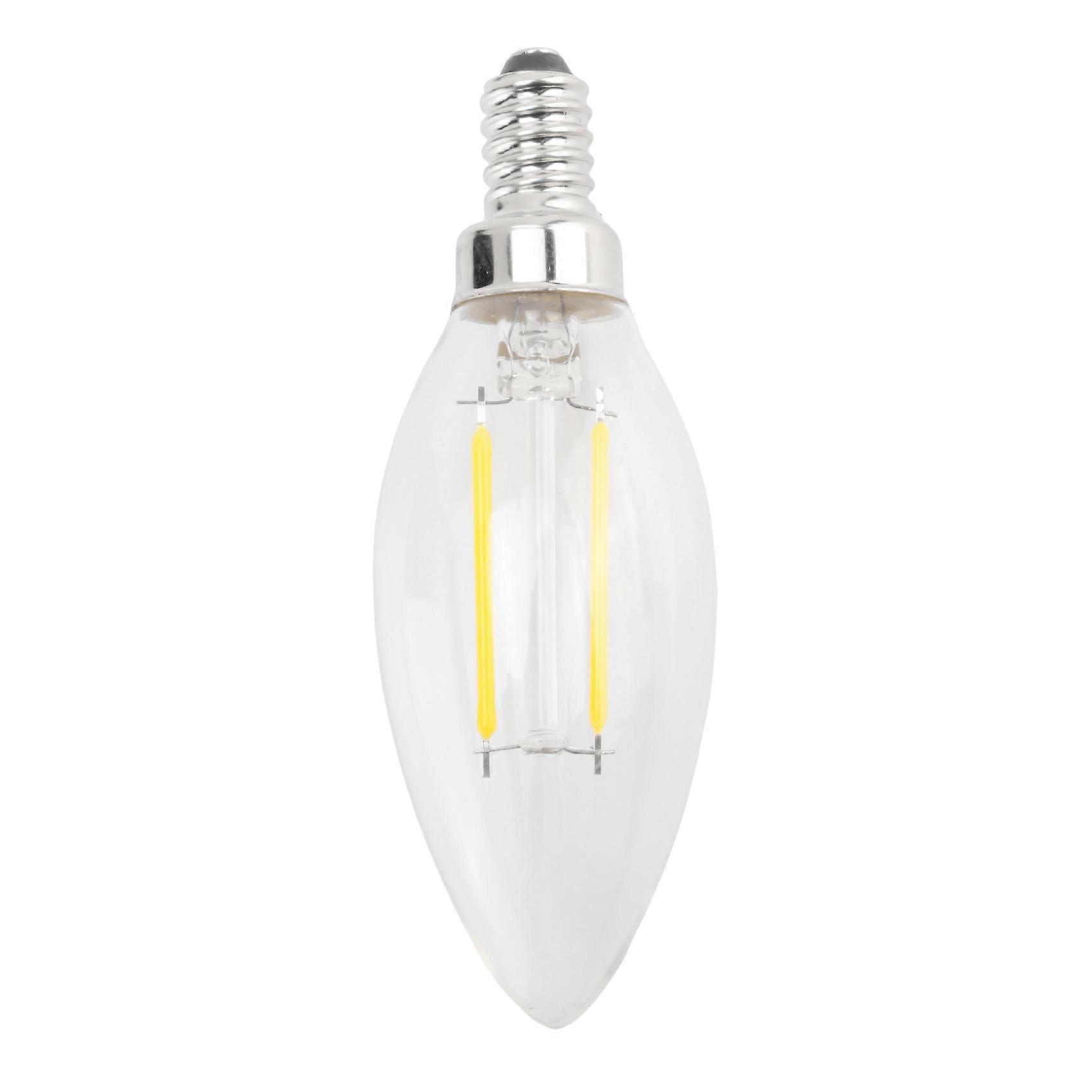 Dimmable E12 2W COB Edison Candle Flame Filament LED Light Bulb Lamp 10*3.5cm