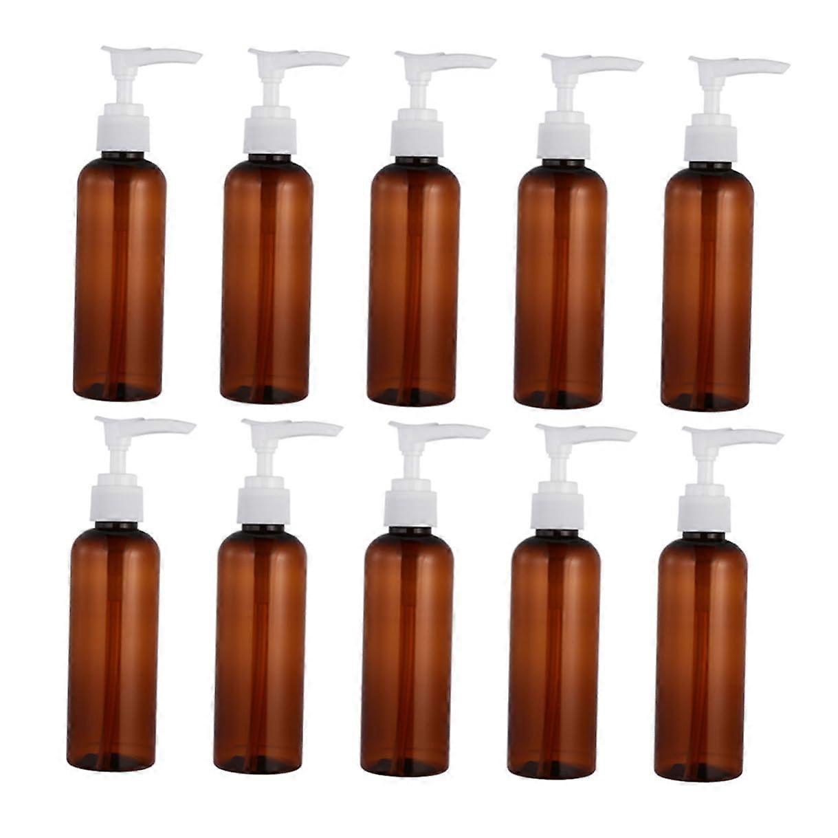10 Pcs Travel Pump Bottles Refillable Lotion Containers SpaceSaving for Toiletries Camping Trips