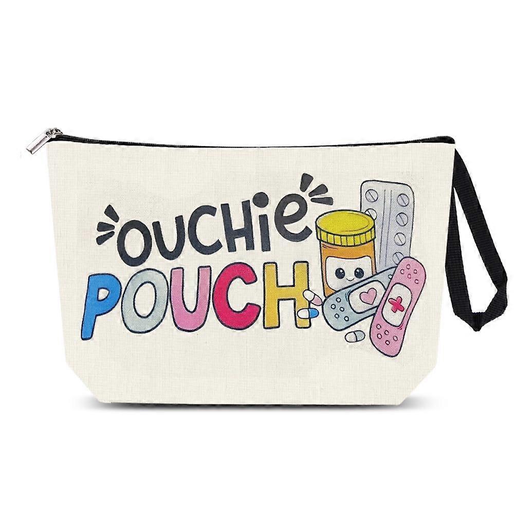 Compact First Aid Kit Bag with Easy Access Travel Medicine Pouch and Fun Graphic Design