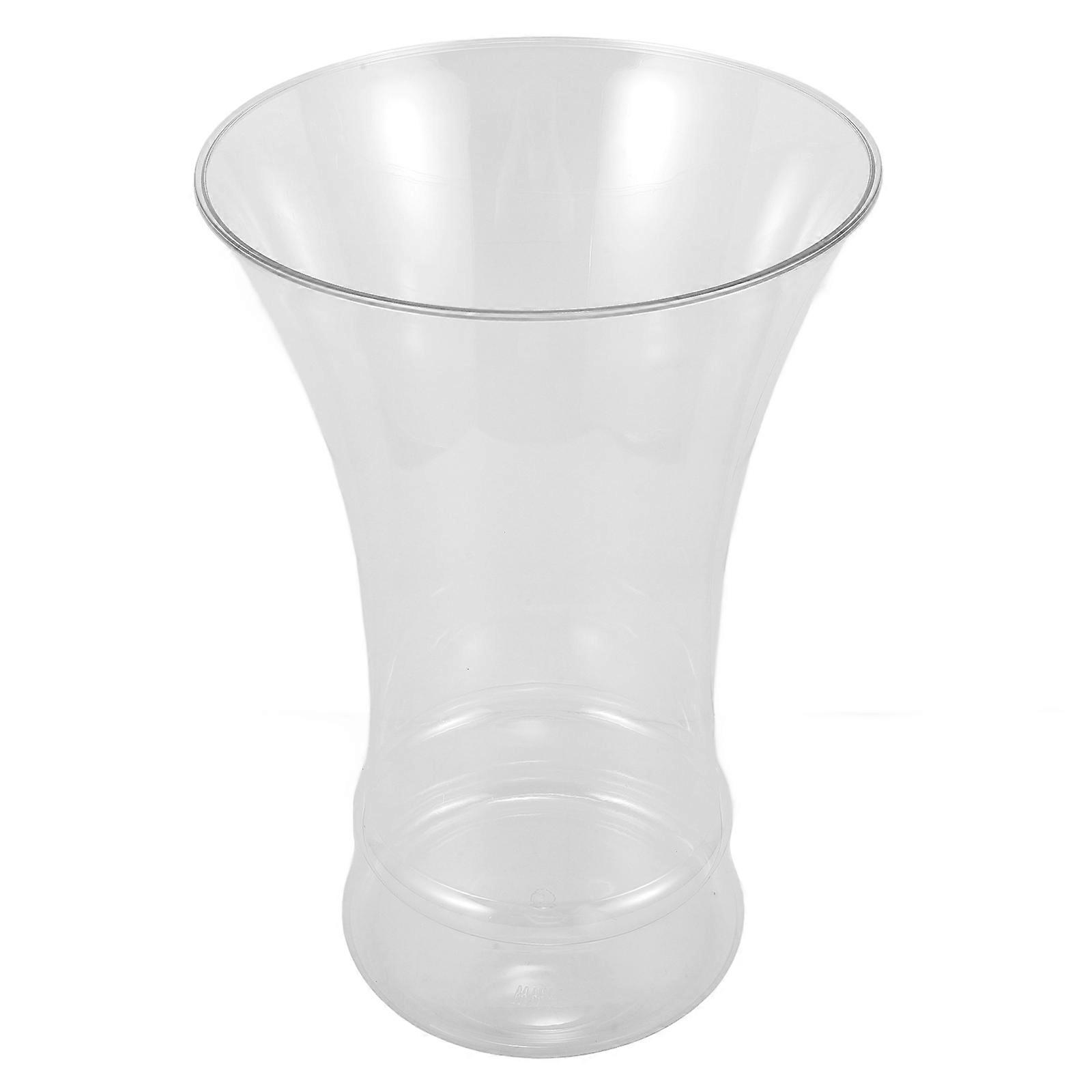 Plastic Flower Vase for Home Decor Transparent 1 Piece