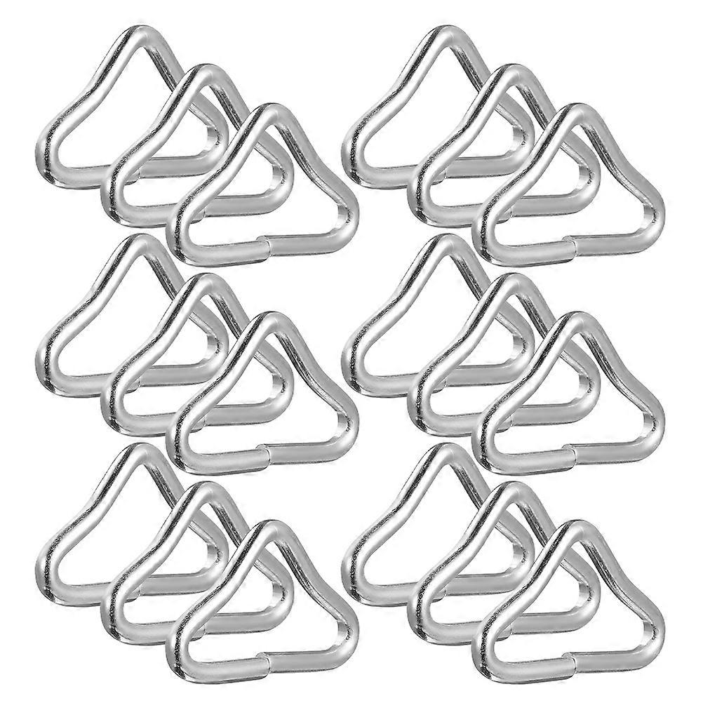 Replaceable Triangle Buckles Triangle Trampoline Parts with 25Pcs Rings