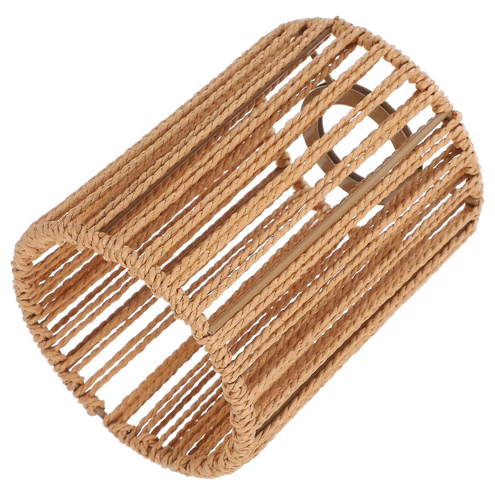 Rustic Paper Rope Lampshade for Ceiling Lamp Cover Use