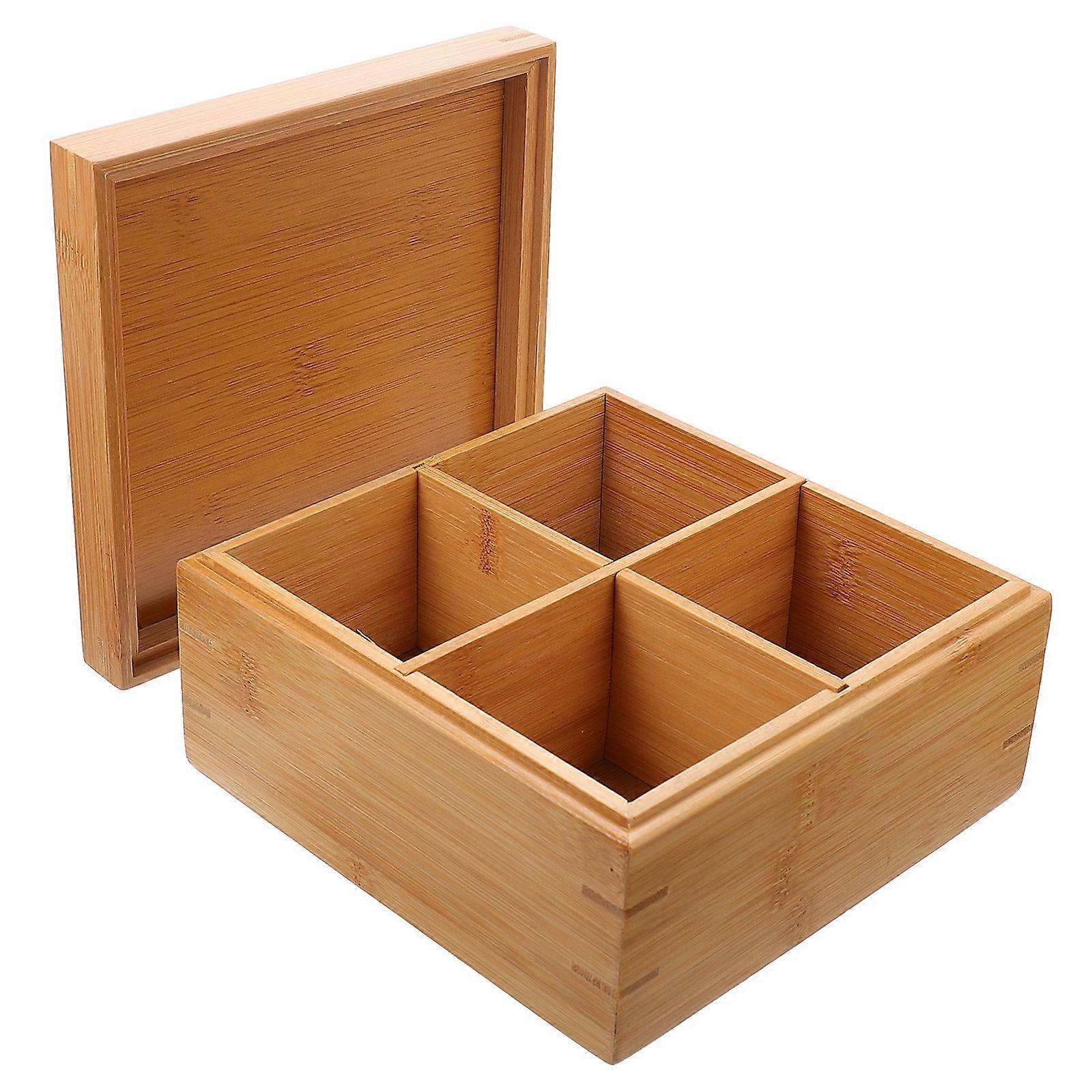 Khaki Synthetic Material Snack Plate with Cover for Home Use Fine Workmanship 7 Compartments