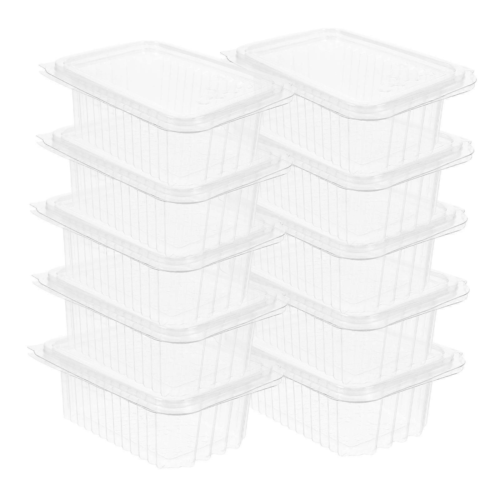 with Lid for Honey Storage 10Pcs Transparent Plastic Container