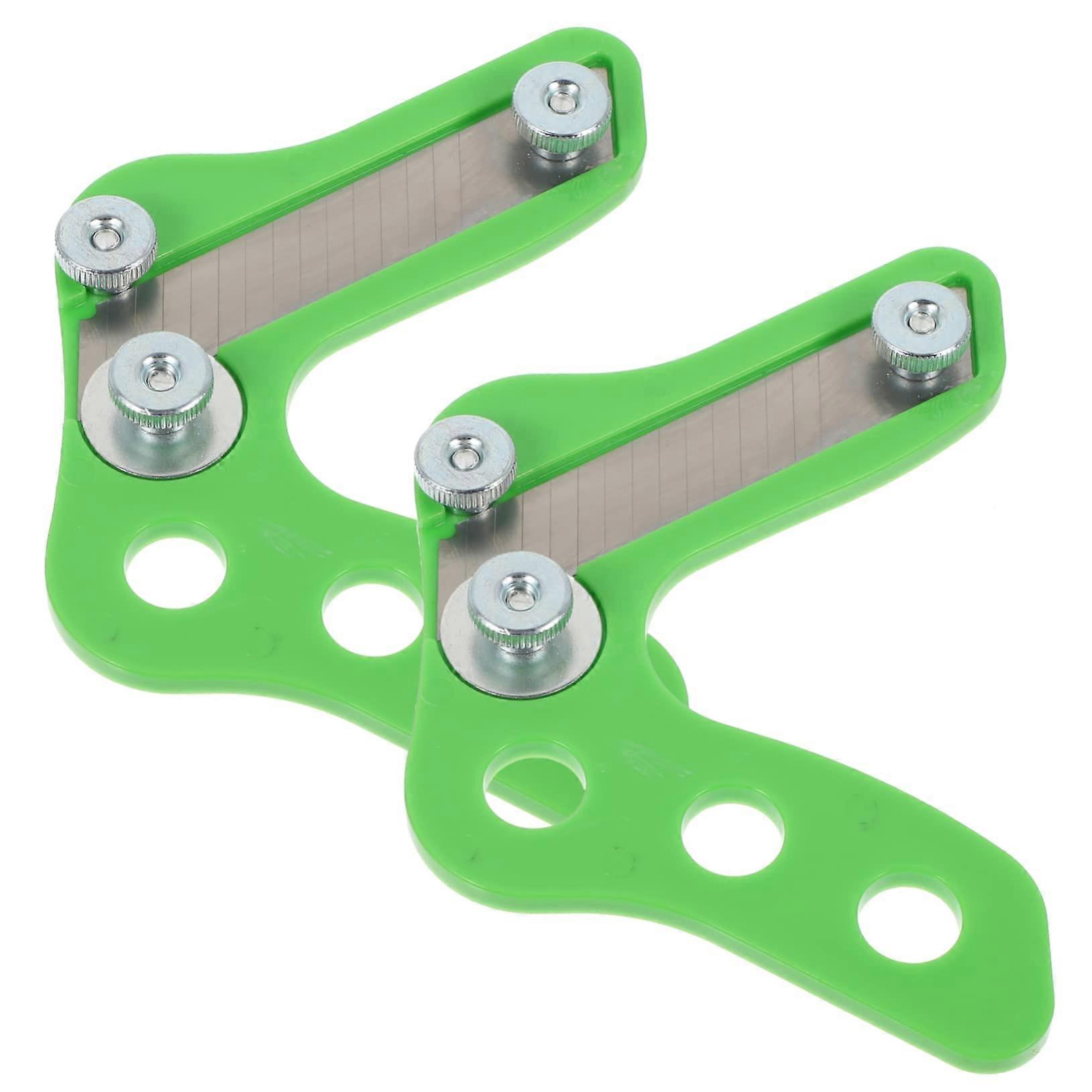 2pcs Woodworking Hand Plane with Precision Depth Control, Ergonomic Grip, Retractable Blade, 15x10cm