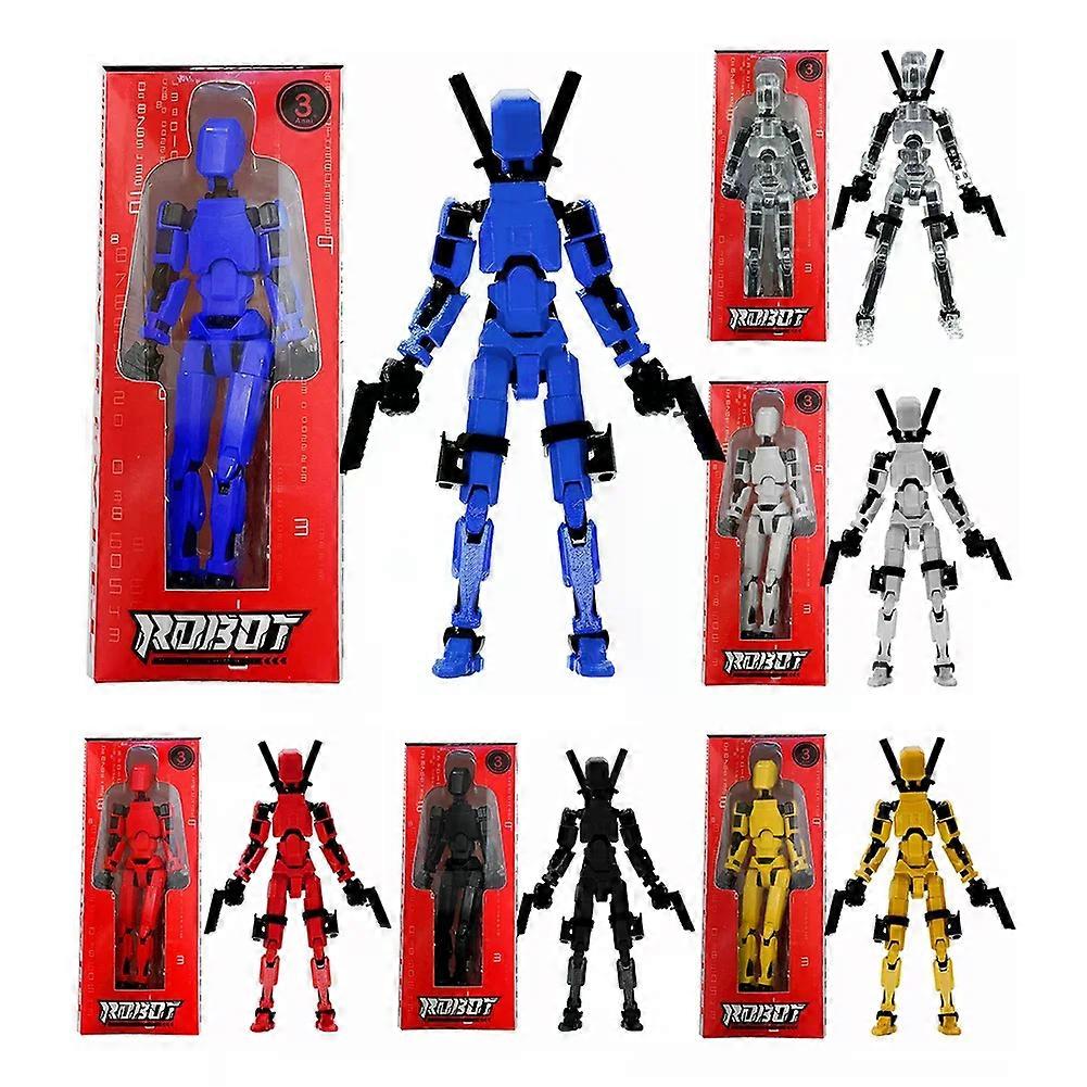 3D Printed Multi-Jointed Movable Lucky 13 Action Figures Full Body Assembly Completed Action Figure Dummy Toys Birthday Gifts