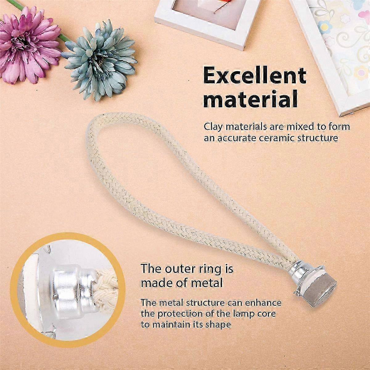 6-Pack Replacement Wicks for Oil Lamps with Catalytic Air Control Function