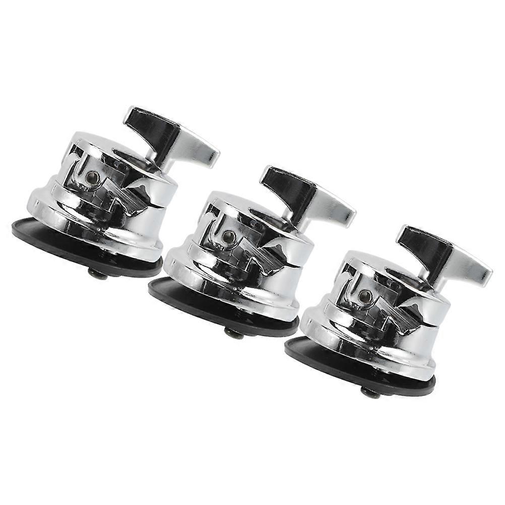 3Pcs Alloy Drum Leg Bracket for Stable Support Silver Color