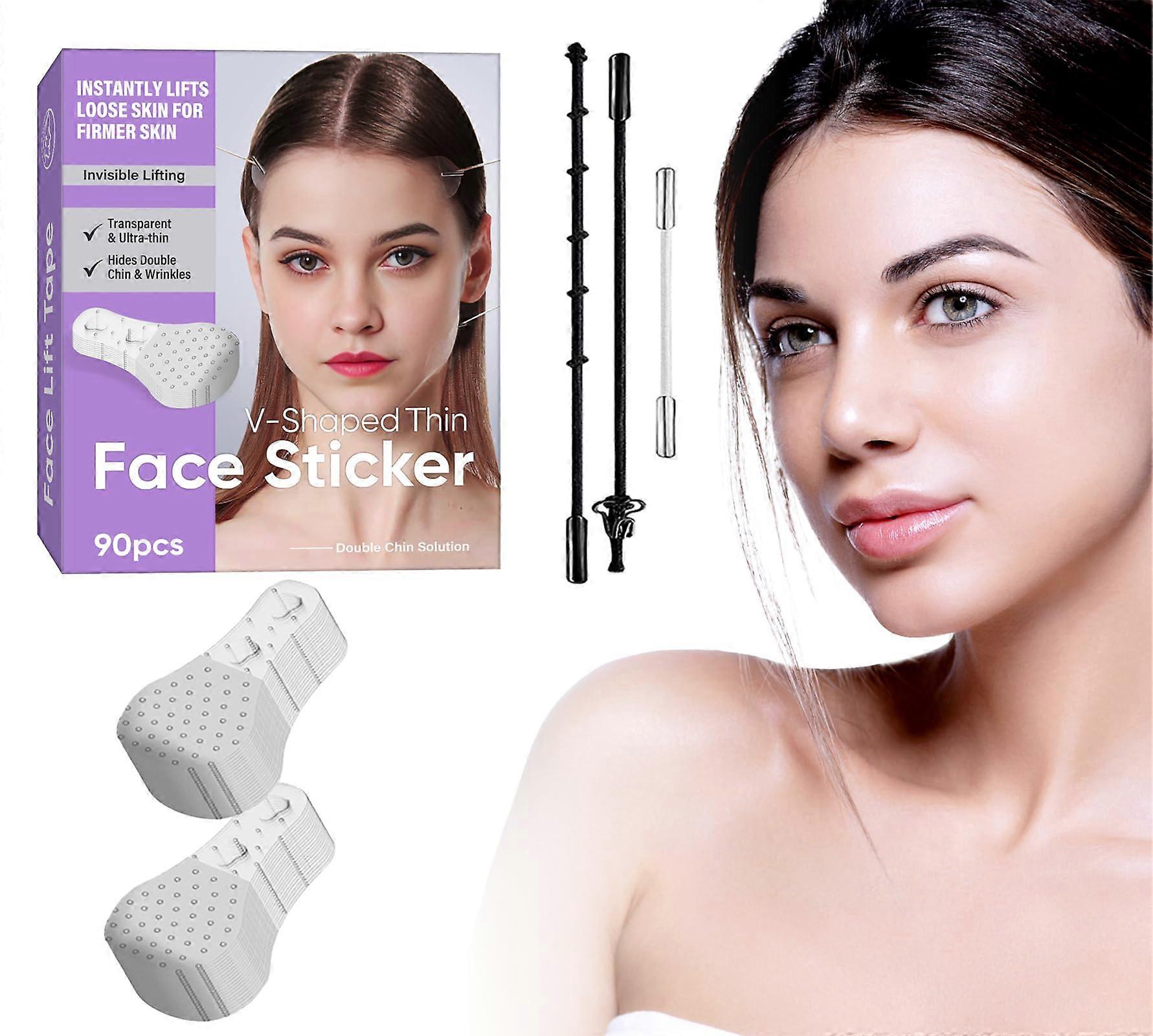 Invisible Face Lift Tape 40PCS for Wrinkles and Double Chin V Shape Instant Lifting Waterproof