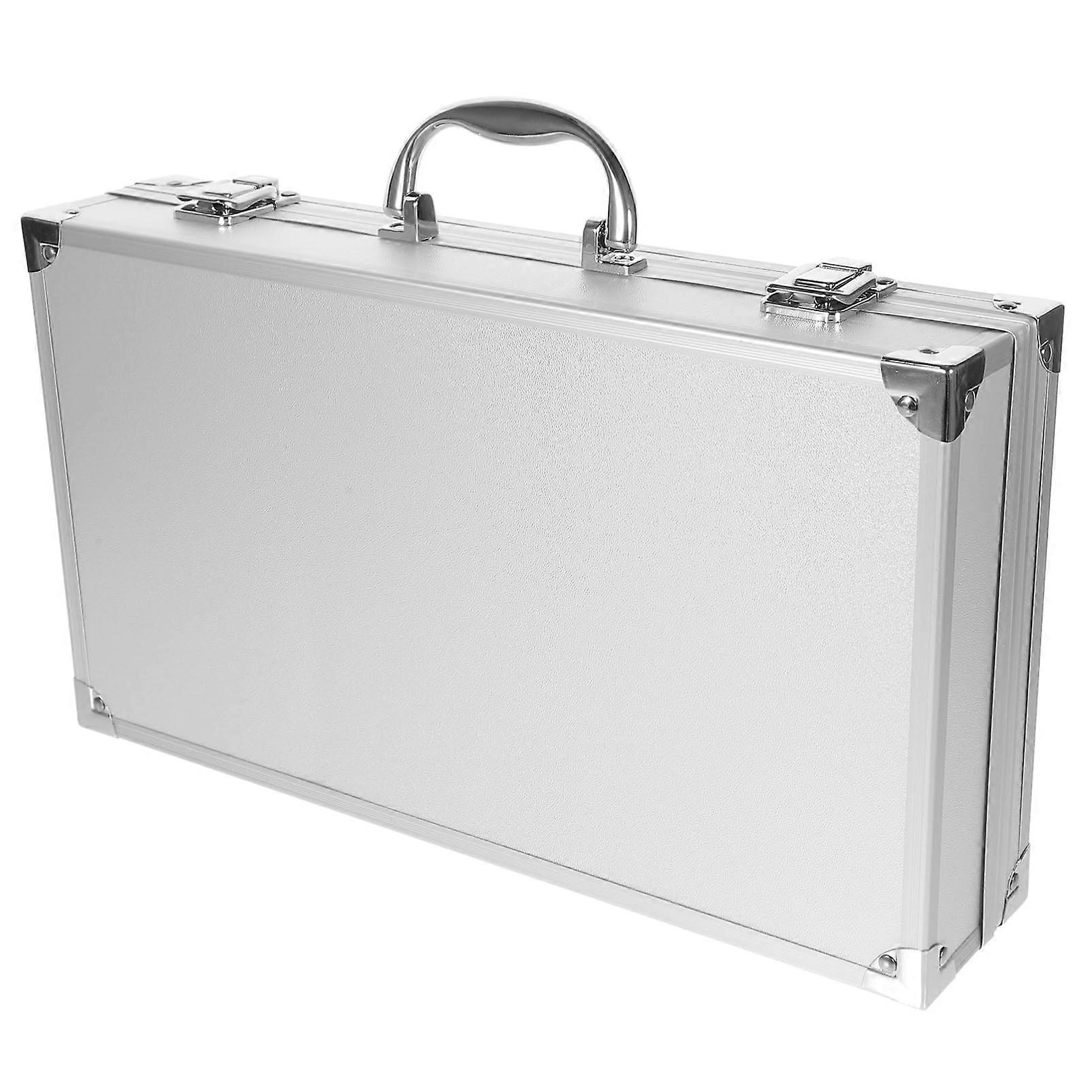 Lockable Aluminum Tool Case 14.2x7.9x3in with Secure Combination Lock for Medical and Electronics Storage