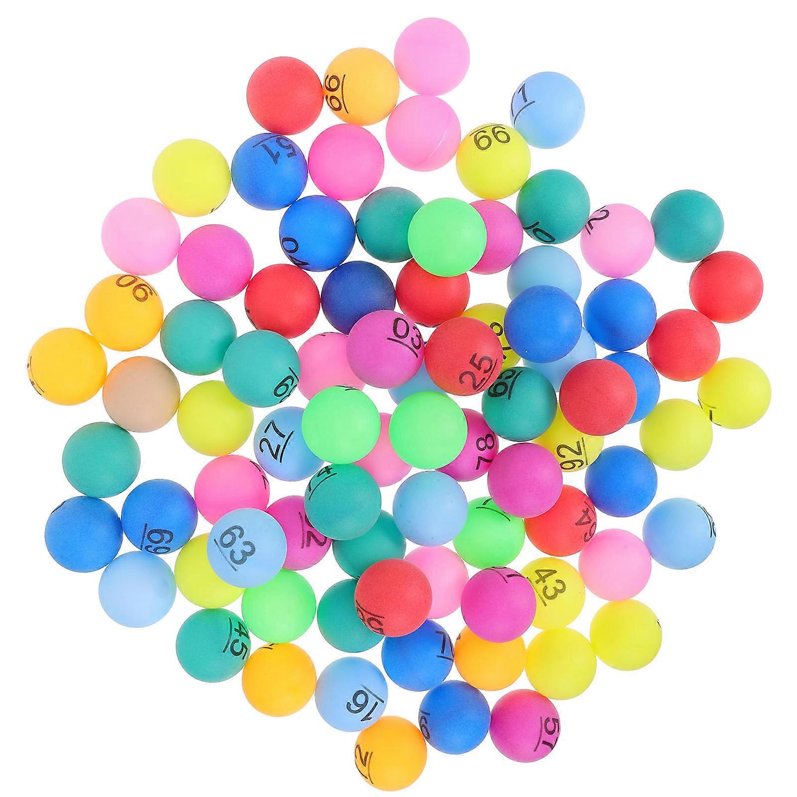 Plastic Numbered Balls for Activity 100Pcs Colored Raffle Balls for Games
