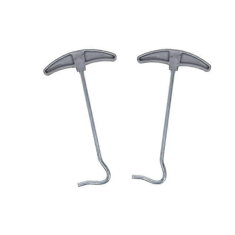 Tent Peg Extractor, Tent Peg Ground Hook Pullers Tent Peg Nail Puller, Tent Peg Ground Hook Pullers Extractor Remover for Easy Peg Removal2pcsgrey